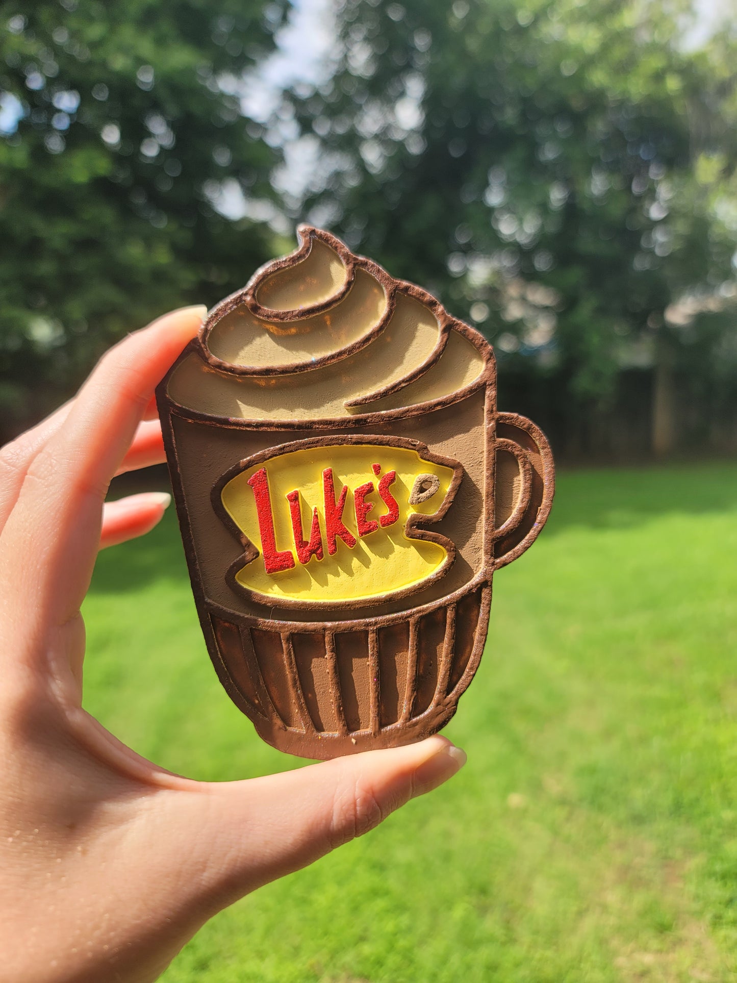 Luke's Coffee Cup Freshie – Cherry Dr Pepper Scent | Coffee Lover Car Freshener