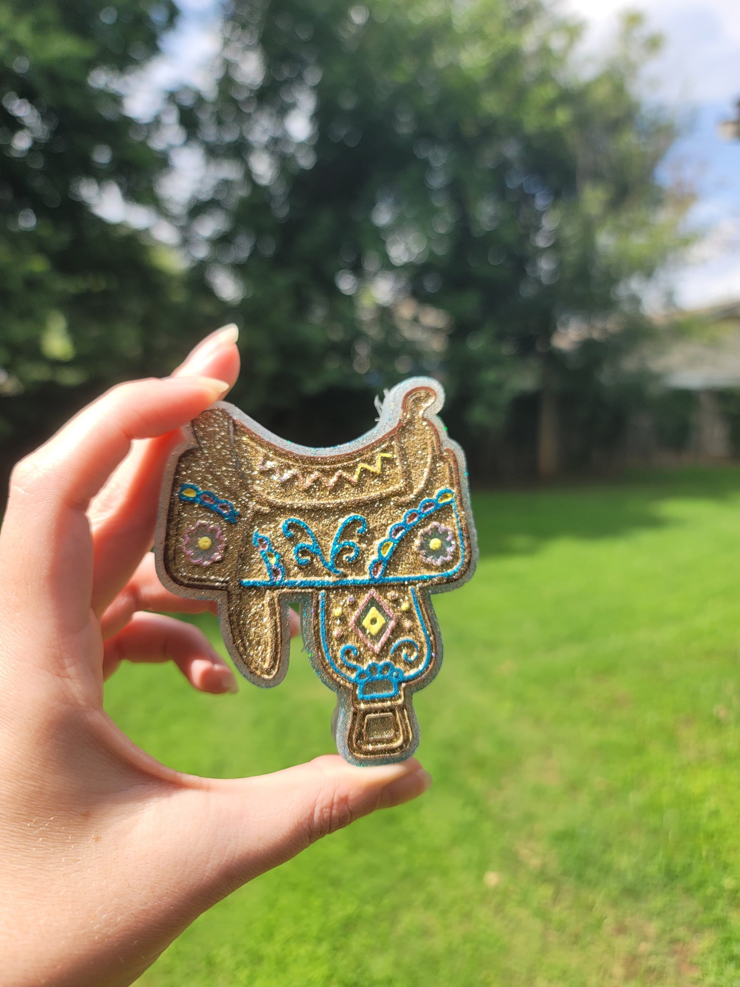 Western Saddle Freshie – Aqua Di Gio Inspired Scent | Cowboy Car Freshener