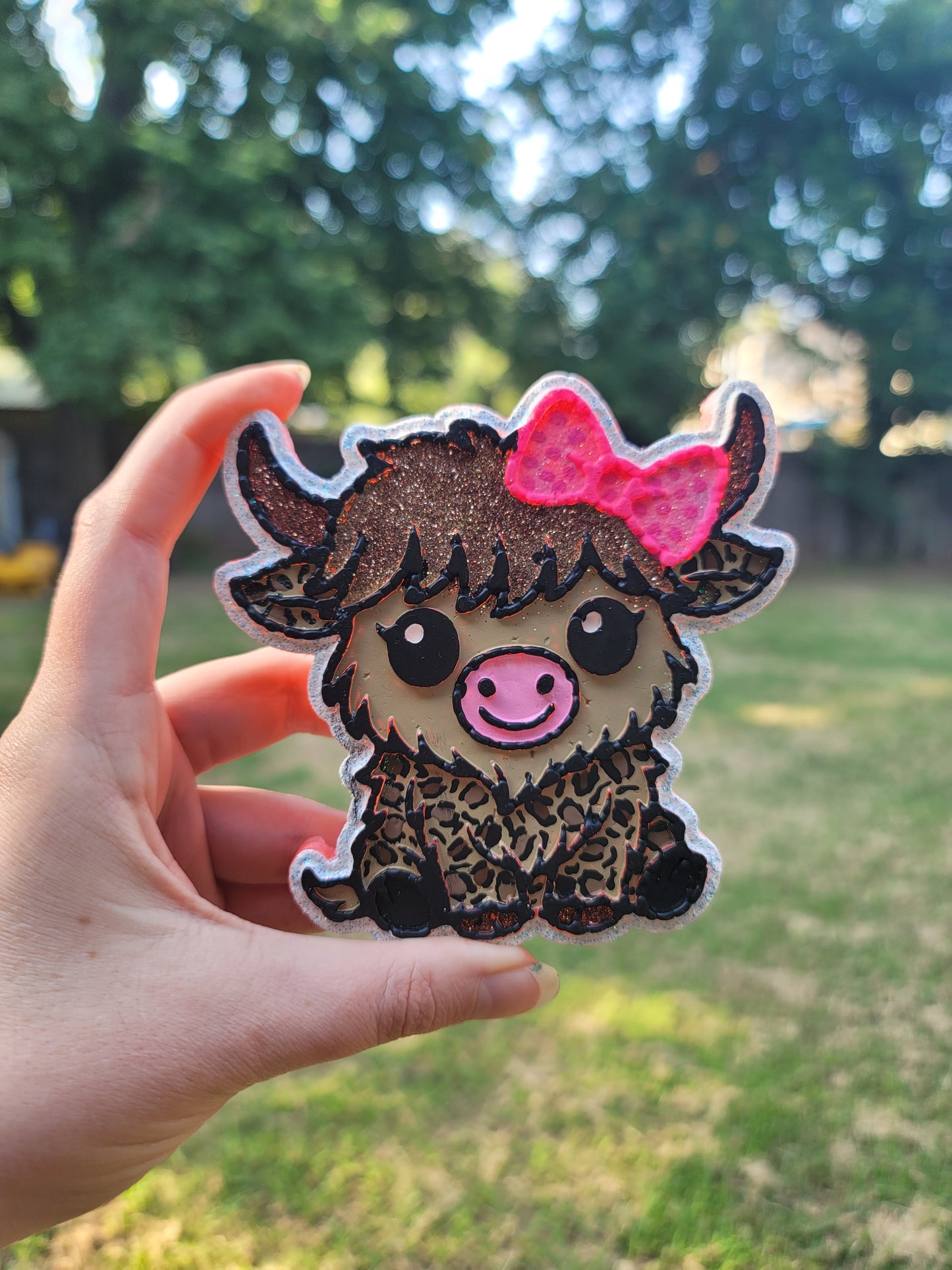 Cute Highland Cow Freshie – Cherry Limeade Scent
