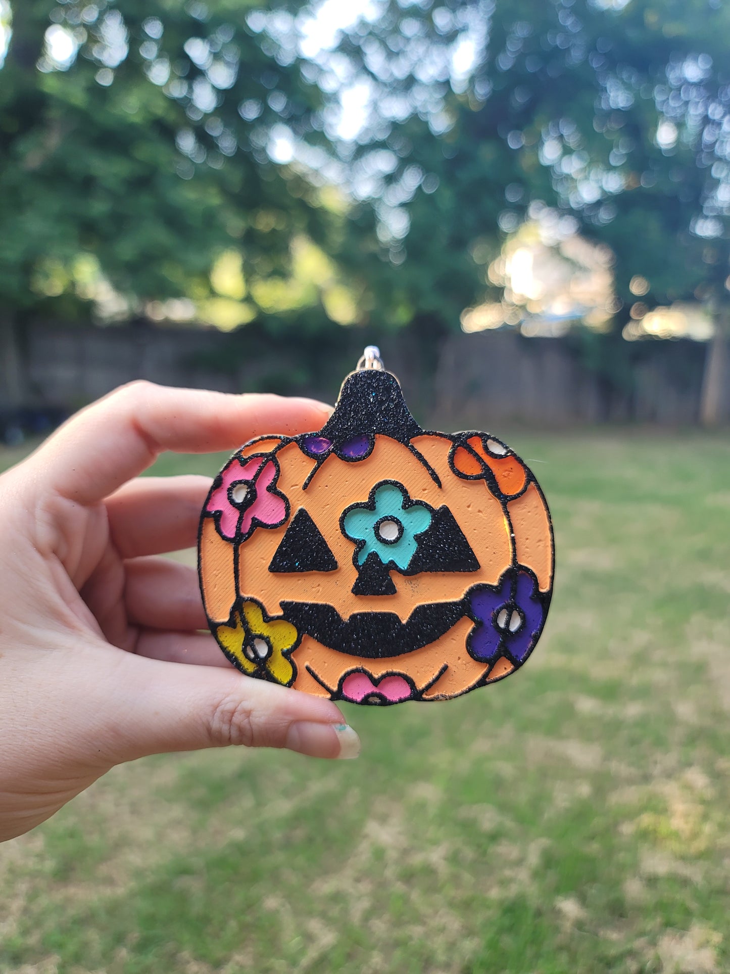 Floral Jack-O'-Lantern Freshie – Volcano Scent