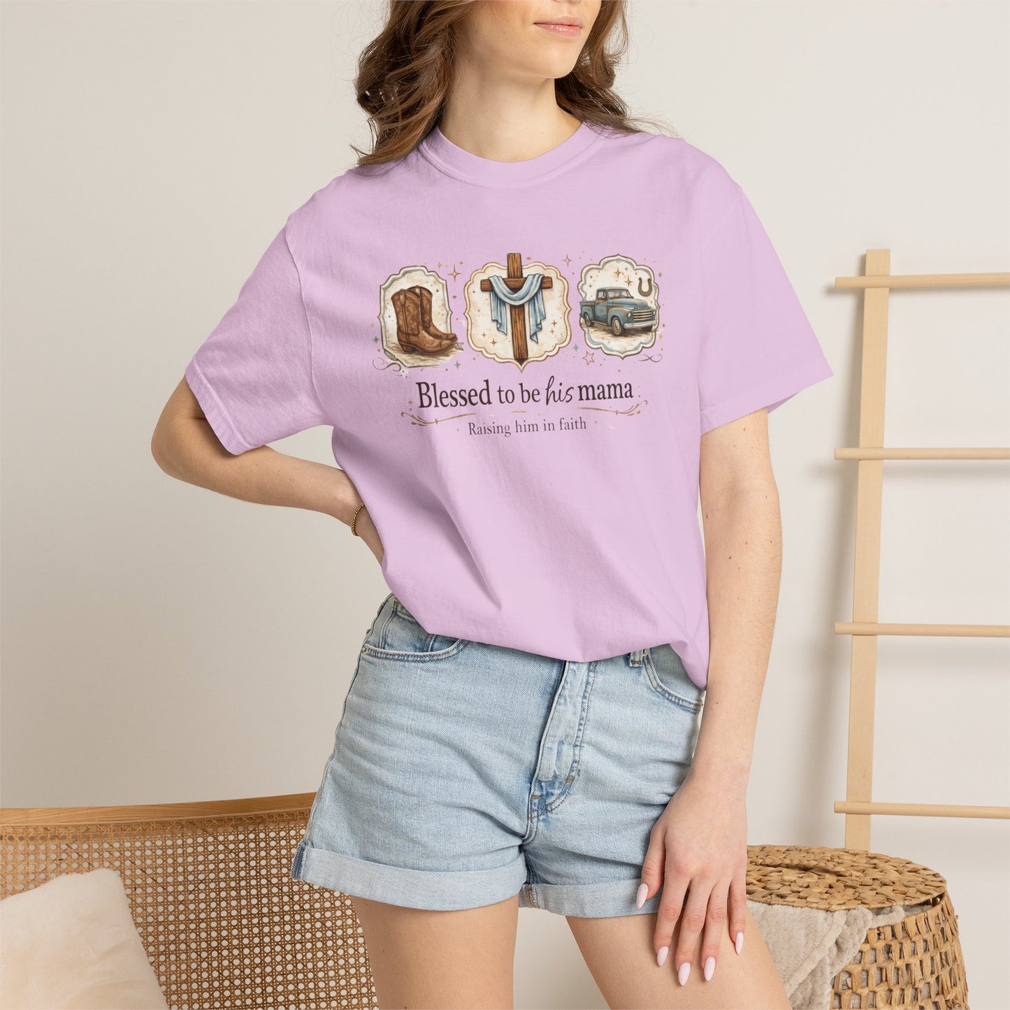 Blessed to Be His Mama T-Shirt — Christian Mama Faith Tee