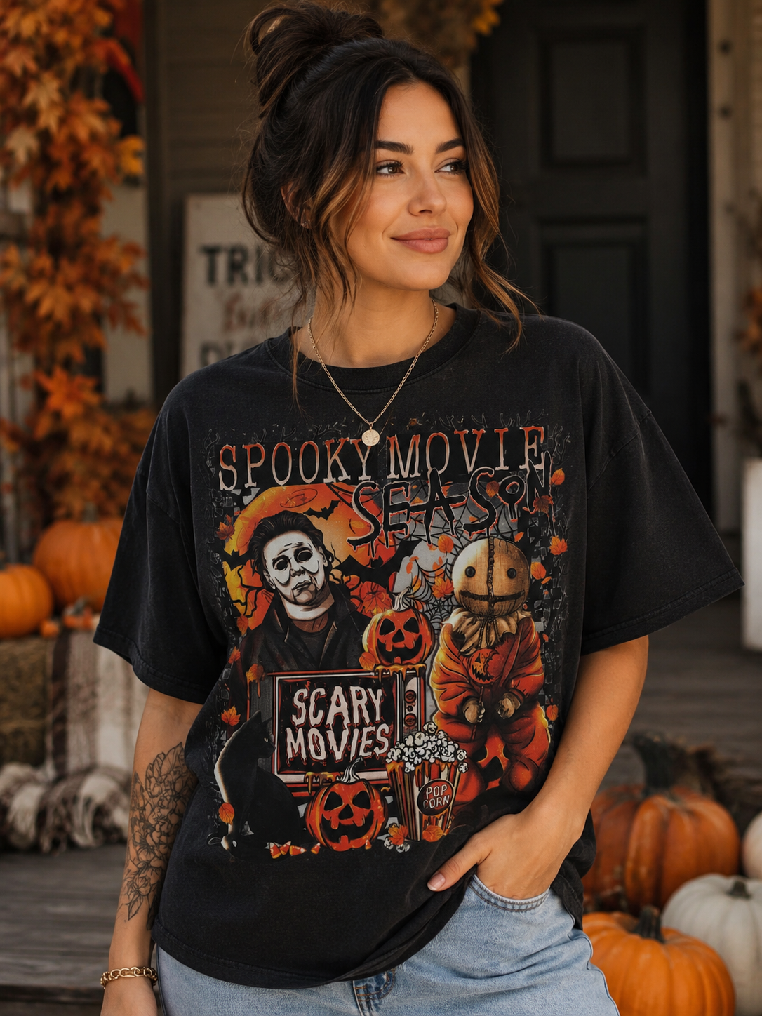 Pre-Order Spooky Movie Season Graphic Tee