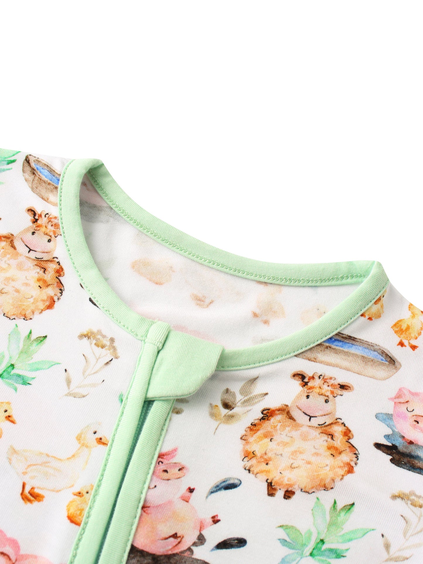 Little Yellow Sheep Bamboo Baby Convertible Zippy Romper