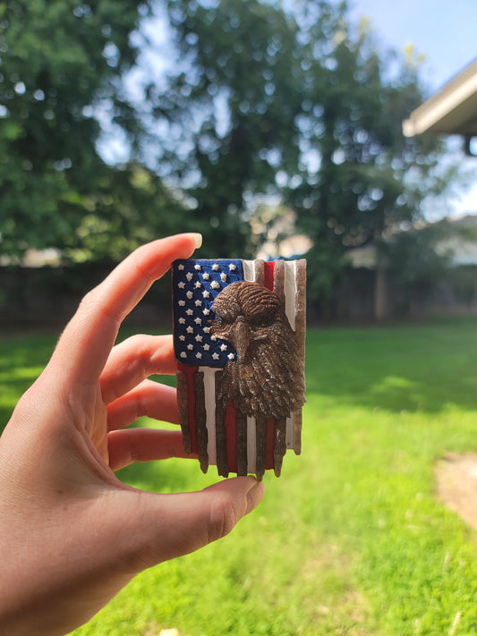 American Flag Eagle Freshie – Gunslinger Scent | Patriotic Car Freshener