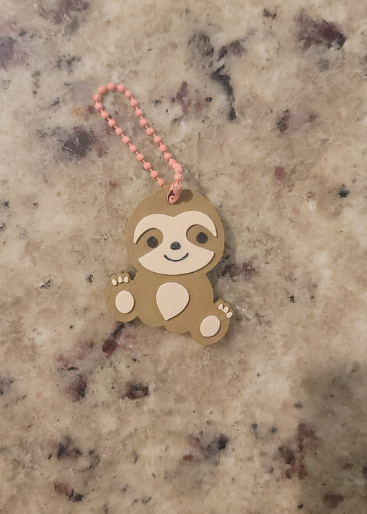 Cute Sloth Nail Saver Keychain