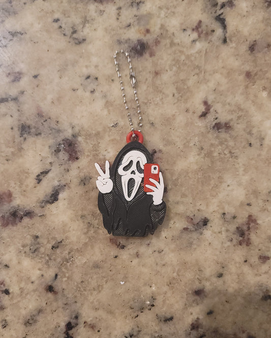 Masked Horror Selfie Nail Saver Keychain