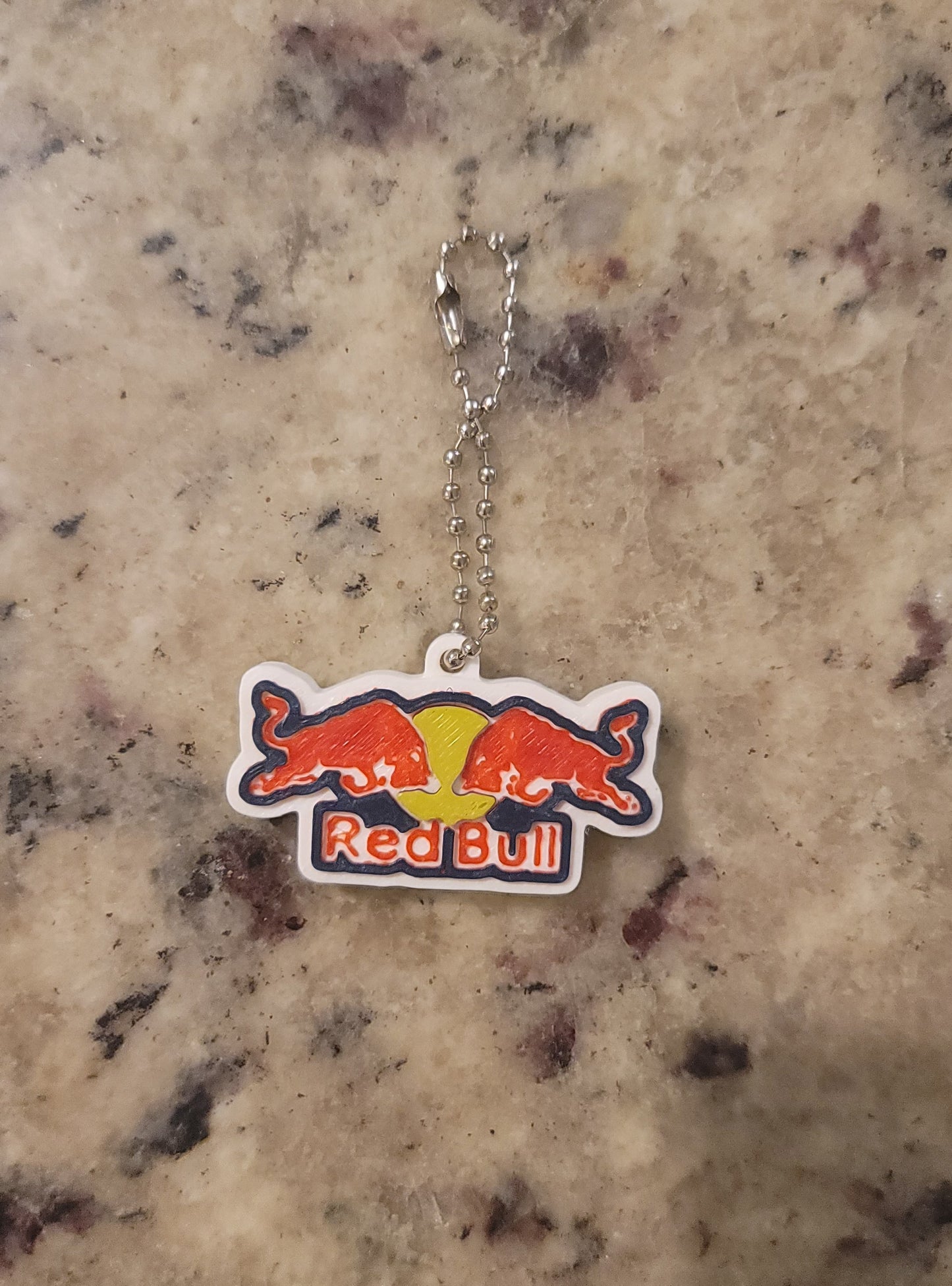 Charging Bull Energy Drink Nail Saver Keychain