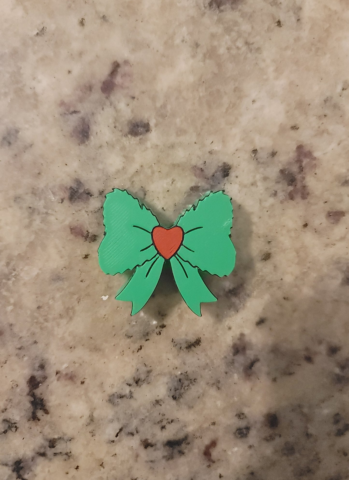 Festive Holiday Bow 3D Straw Topper