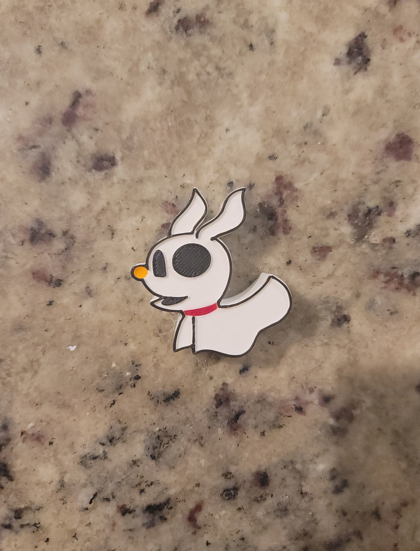 Ghost Pup 3D Printed Straw Topper