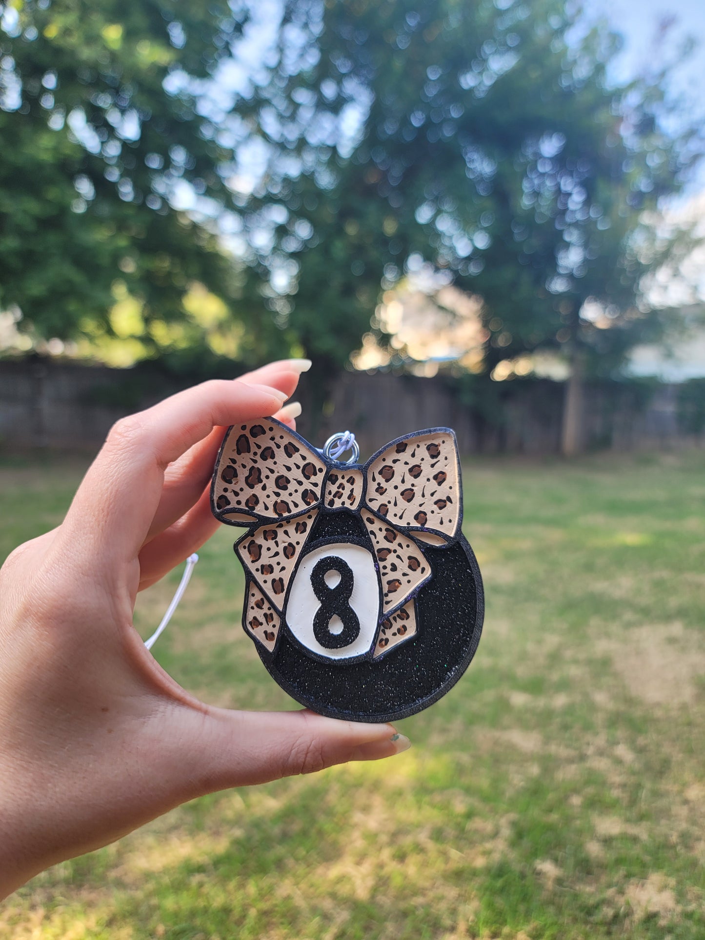 Lucky Number 8 Bow Freshie – Rio Rumberry Scent