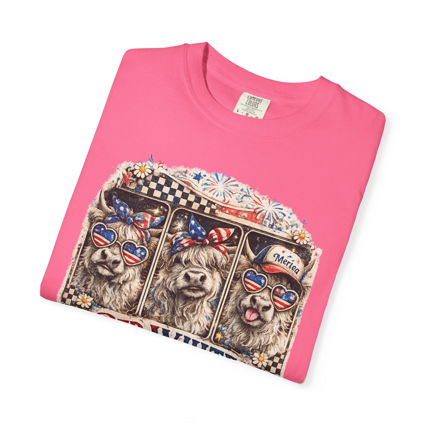 Patriotic Dogs "Red, White & Moo-d" T-Shirt