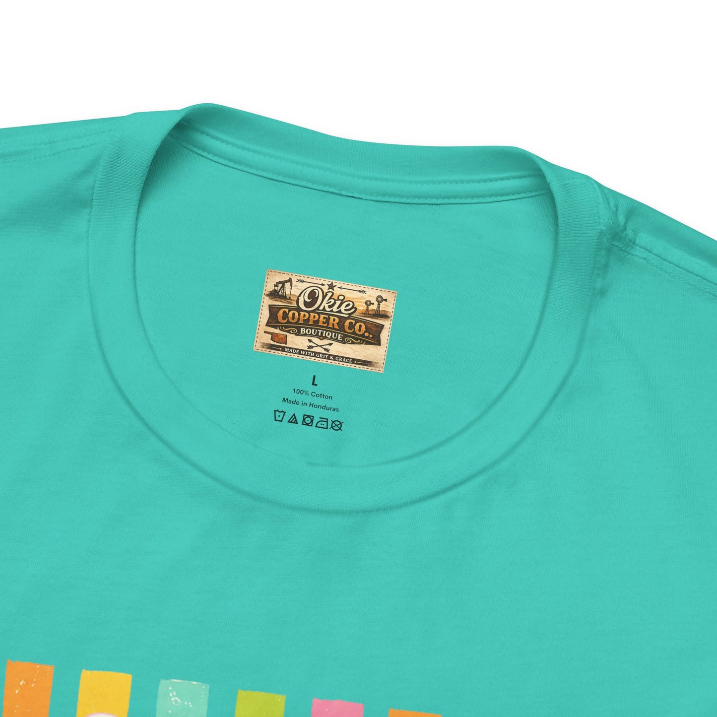 Bitches Are People Too Tee — Colorful Retro Striped Graphic T-Shirt