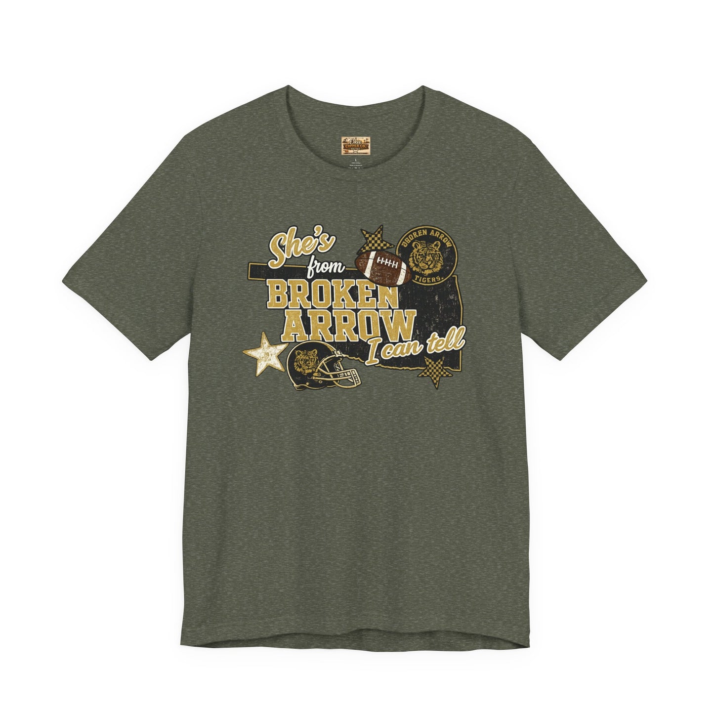 Broken Arrow Oklahoma Retro Graphic Tee — "Stars From Broken Arrow" Vintage Style T‑Shirt