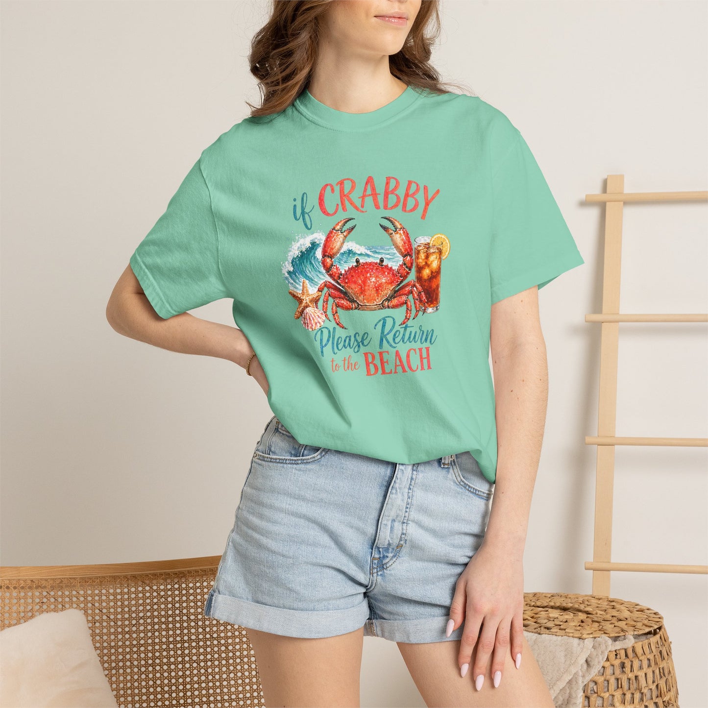 If Crabby Please Return to the Beach T-Shirt