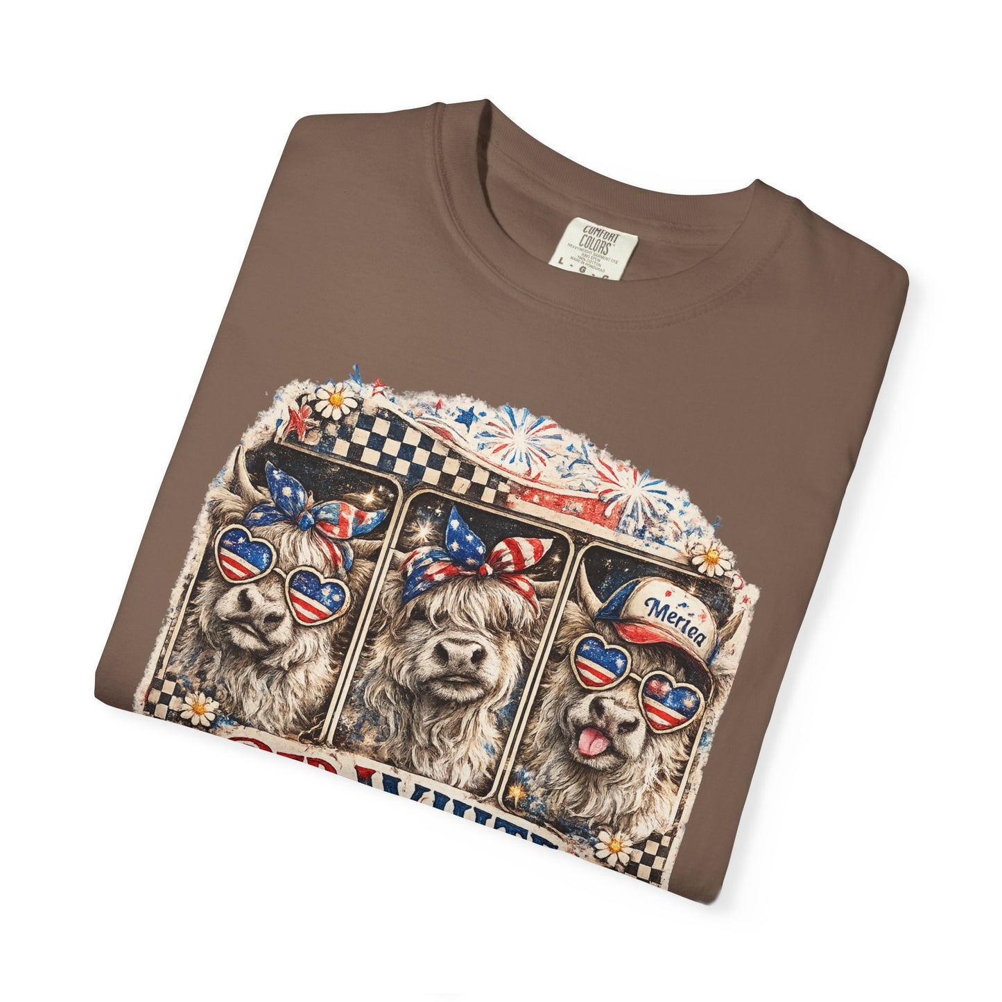Patriotic Dogs "Red, White & Moo-d" T-Shirt