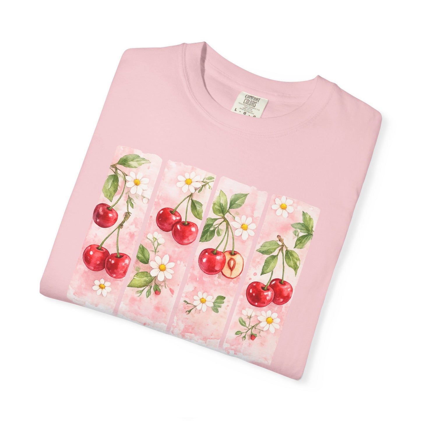 T-Shirt — "Taste & See His Goodness" Cherry Scripture Tee (Psalm 34:8)