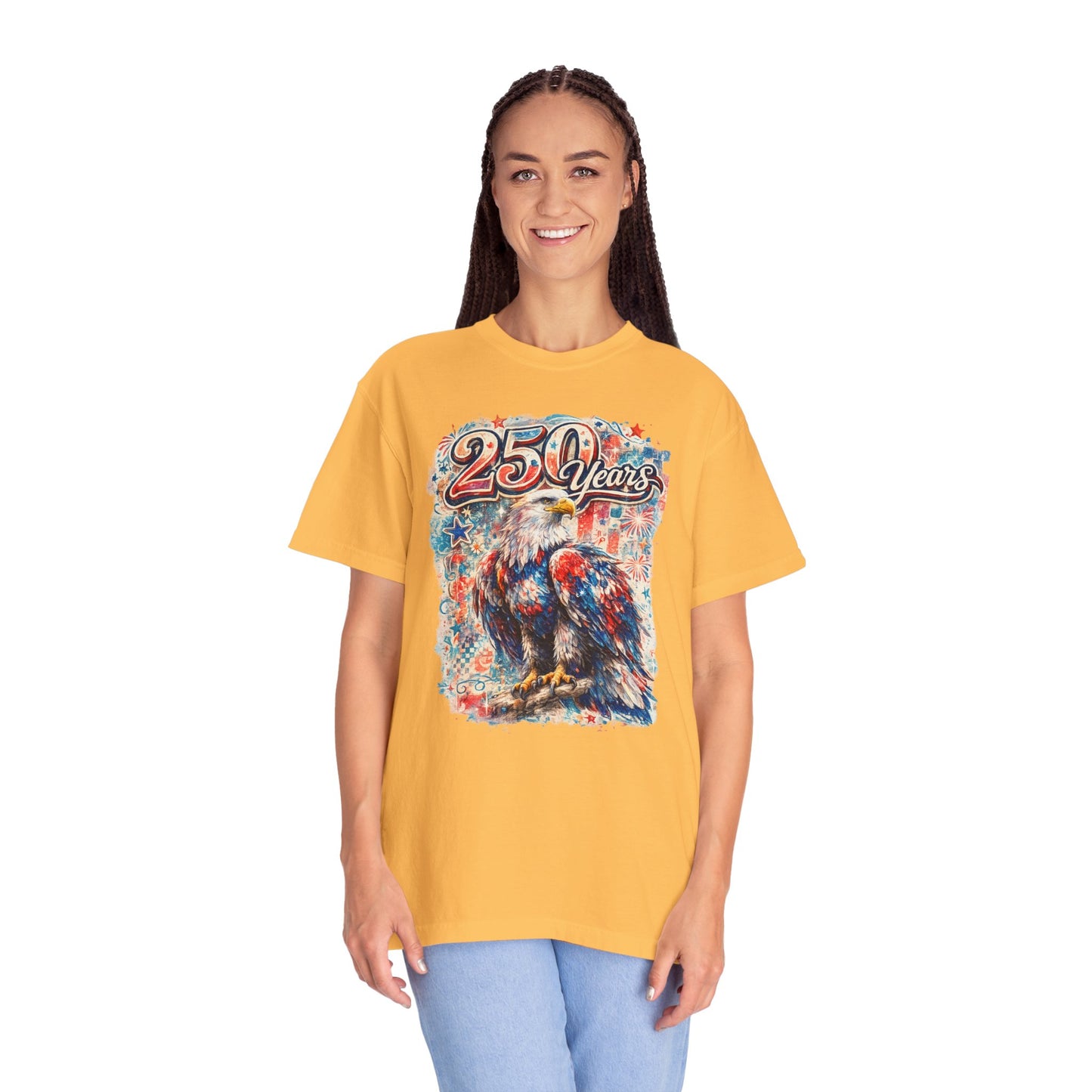 250 Years Eagle T-Shirt — Patriotic Anniversary Graphic Tee
