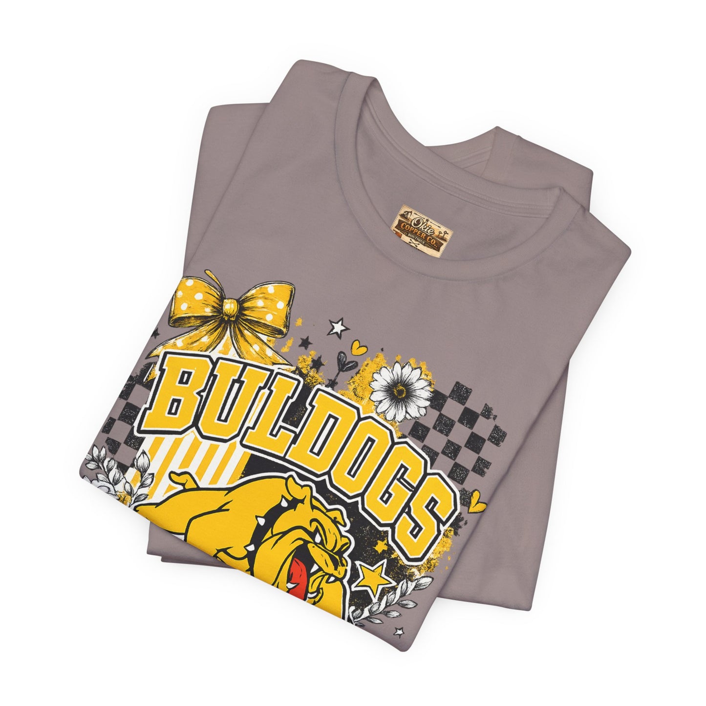 Bulldogs Pride T-Shirt – Yellow Mascot Graphic Tee