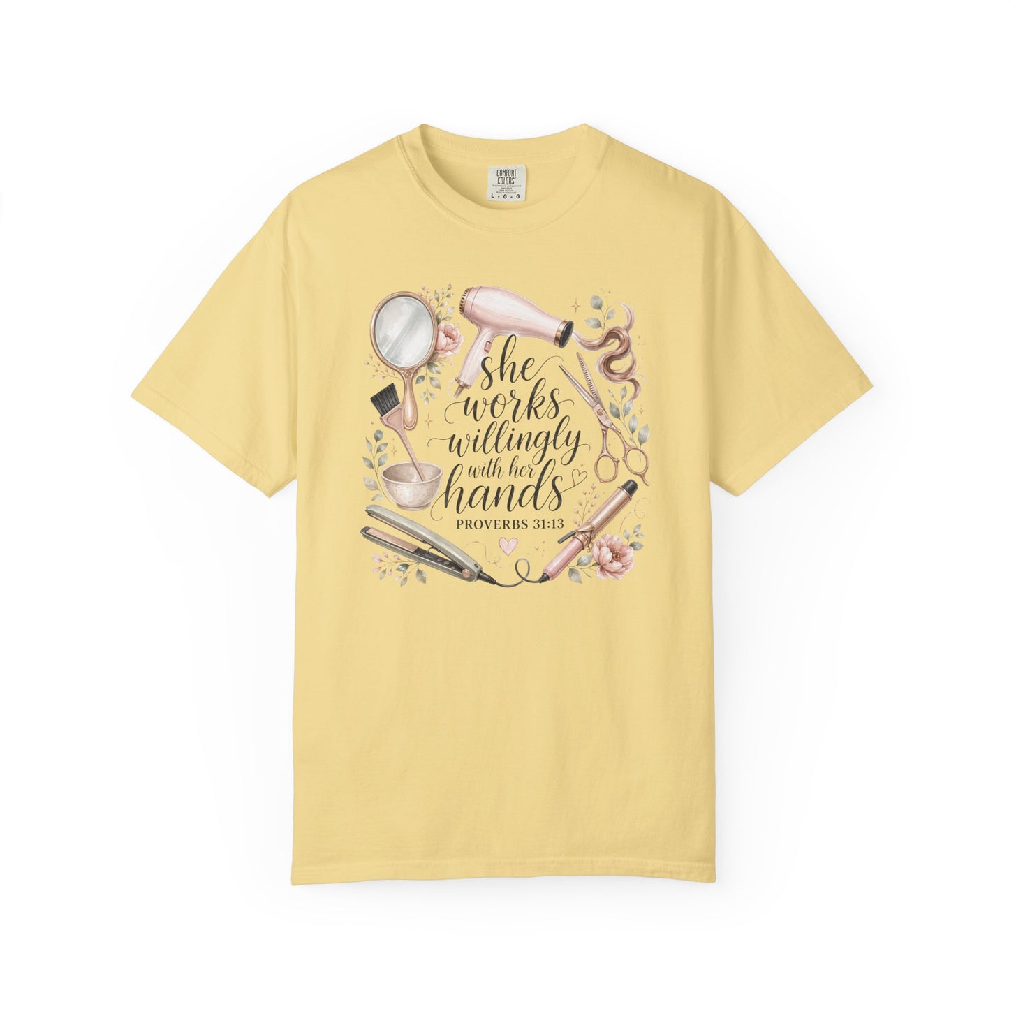 She Works Willingly with Her Hands – Women’s Baking T-Shirt