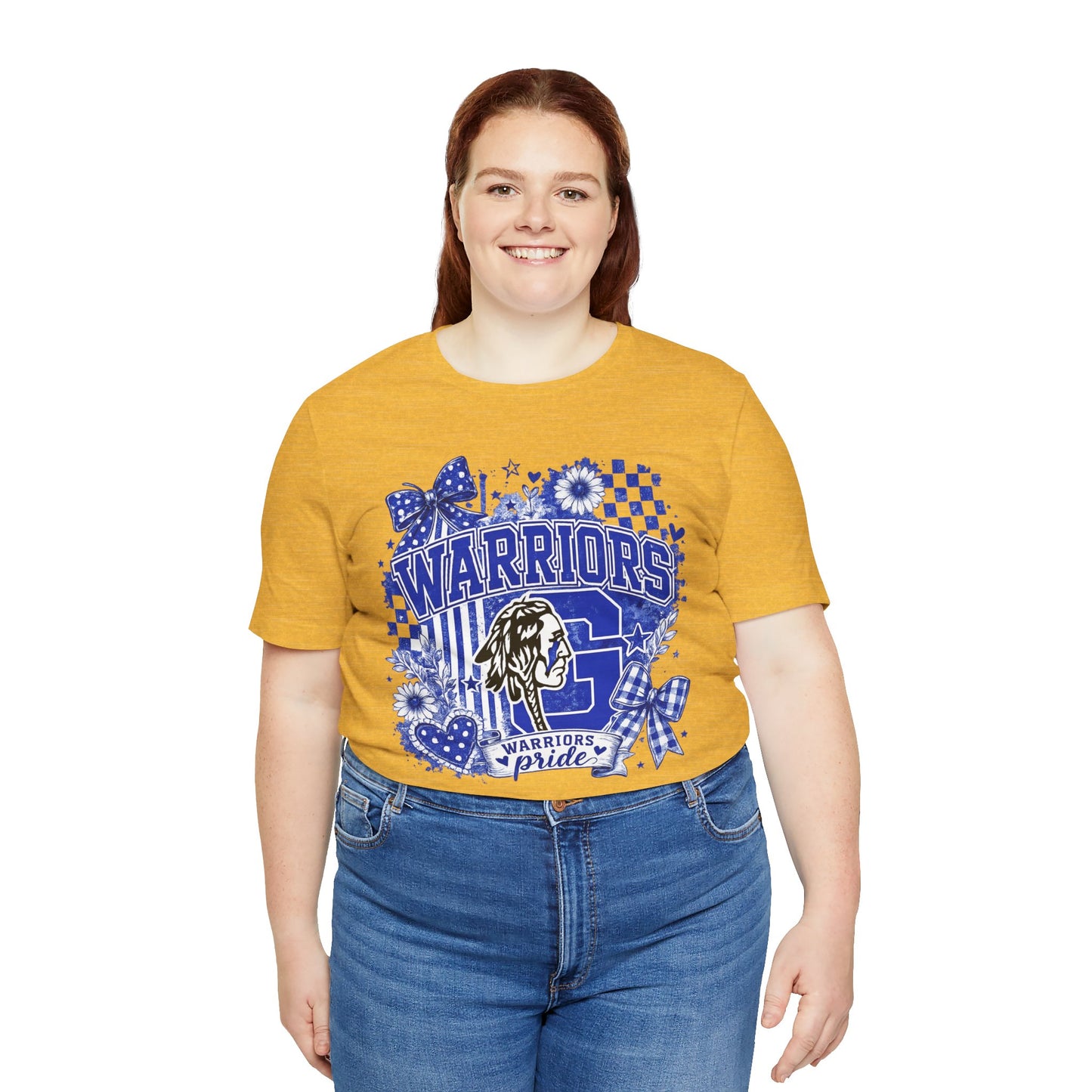 Warriors Pride Graphic Tee — School Spirit Warrior Mascot T-Shirt