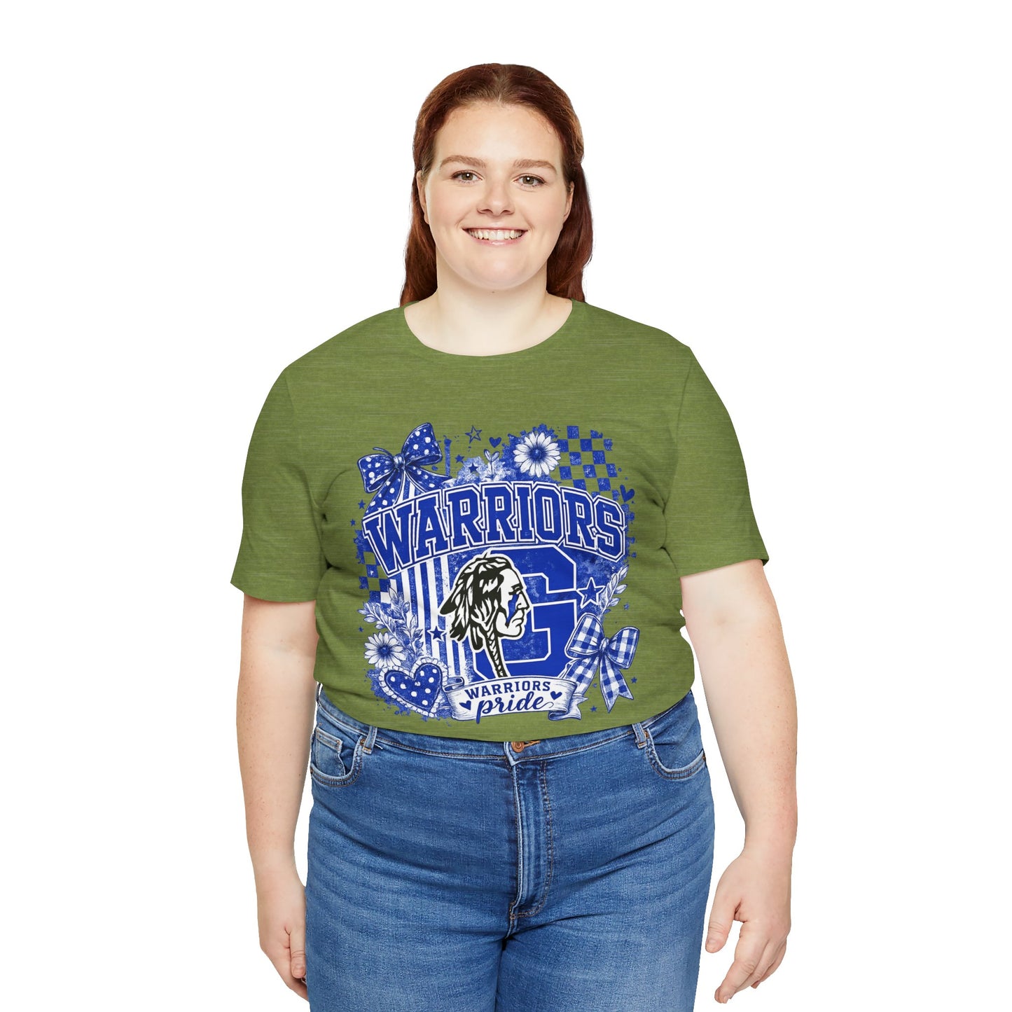 Warriors Pride Graphic Tee — School Spirit Warrior Mascot T-Shirt