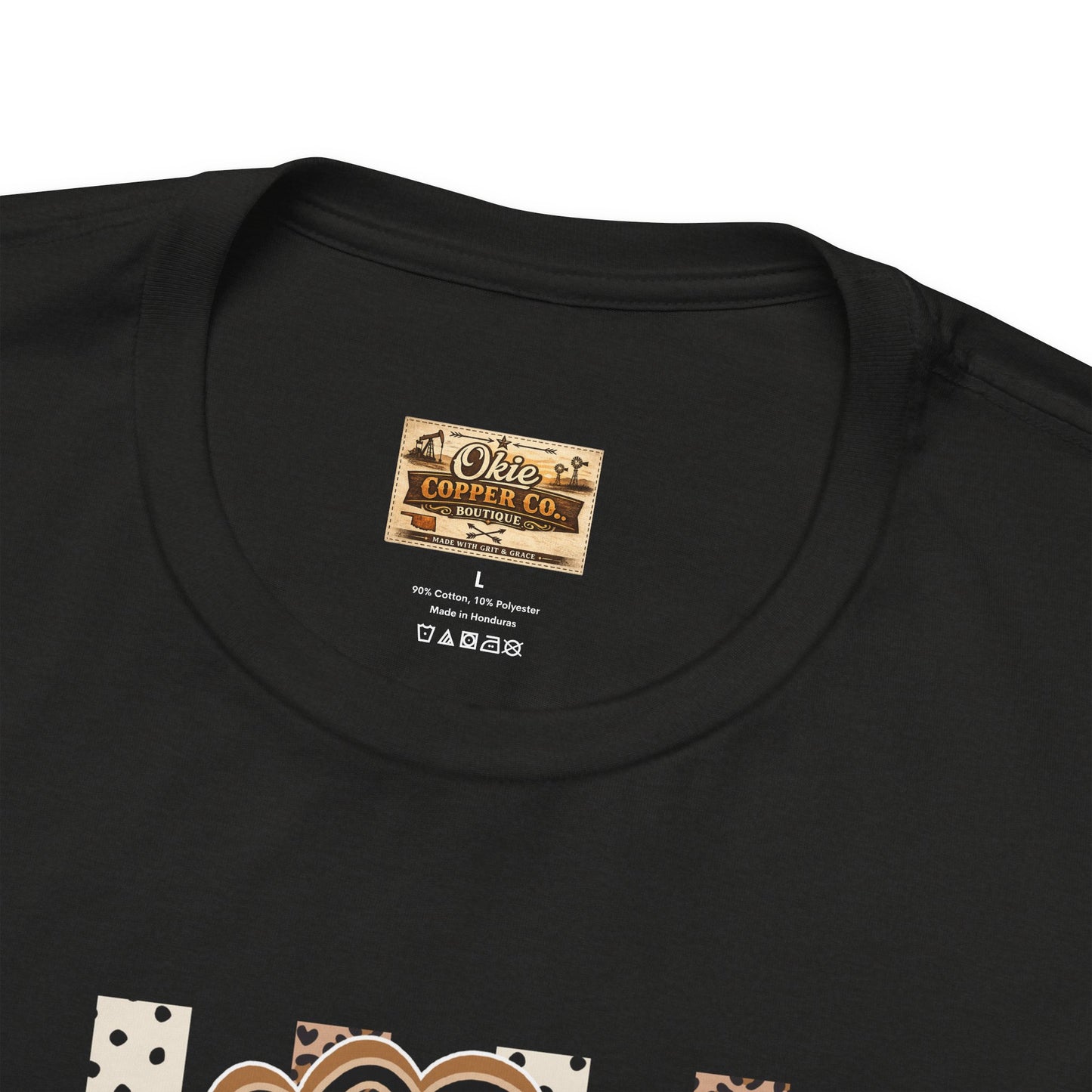 Sped S Monogram Tee — Checkerboard Leopard Graphic T-Shirt