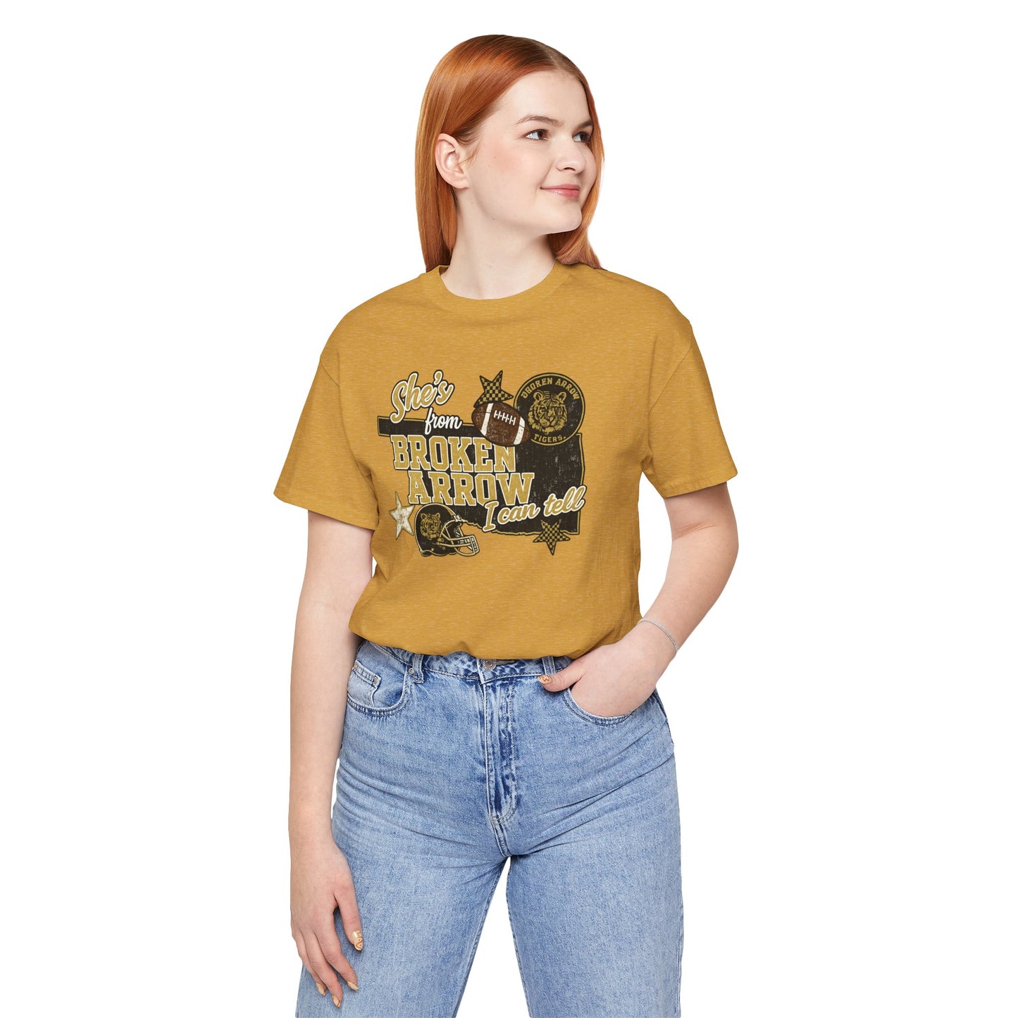 Broken Arrow Oklahoma Retro Graphic Tee — "Stars From Broken Arrow" Vintage Style T‑Shirt