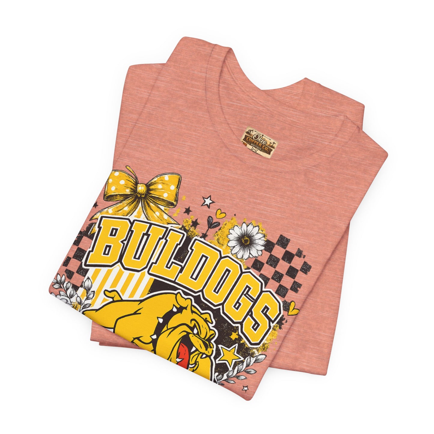 Bulldogs Pride T-Shirt – Yellow Mascot Graphic Tee