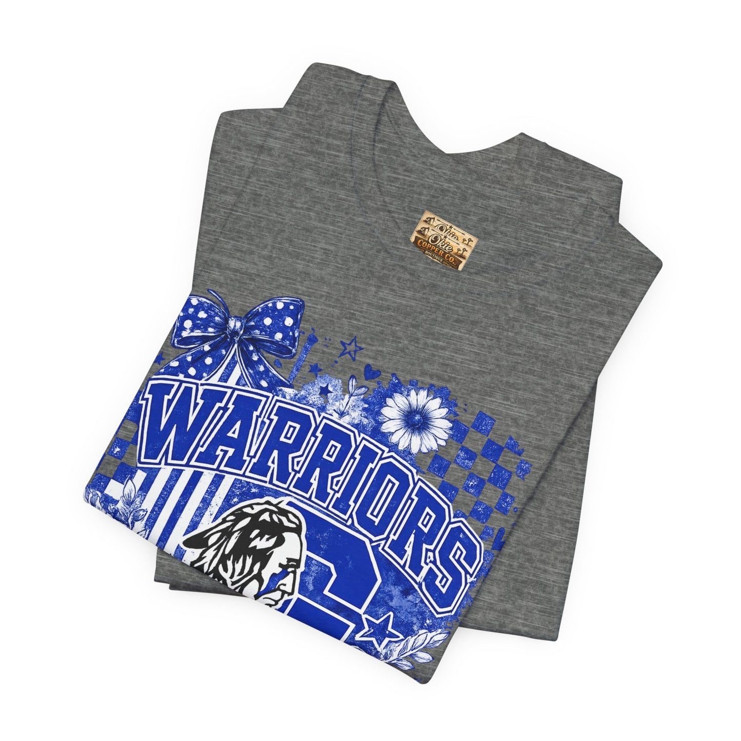 Warriors Pride Graphic Tee — School Spirit Warrior Mascot T-Shirt