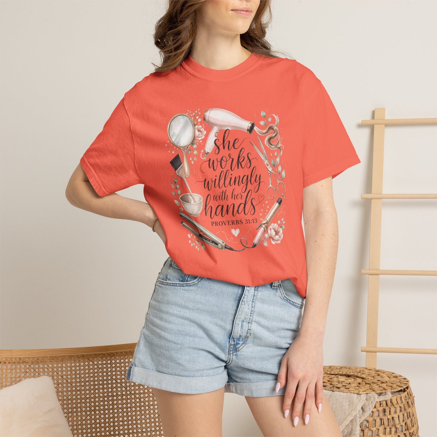 She Works Willingly with Her Hands – Women’s Baking T-Shirt