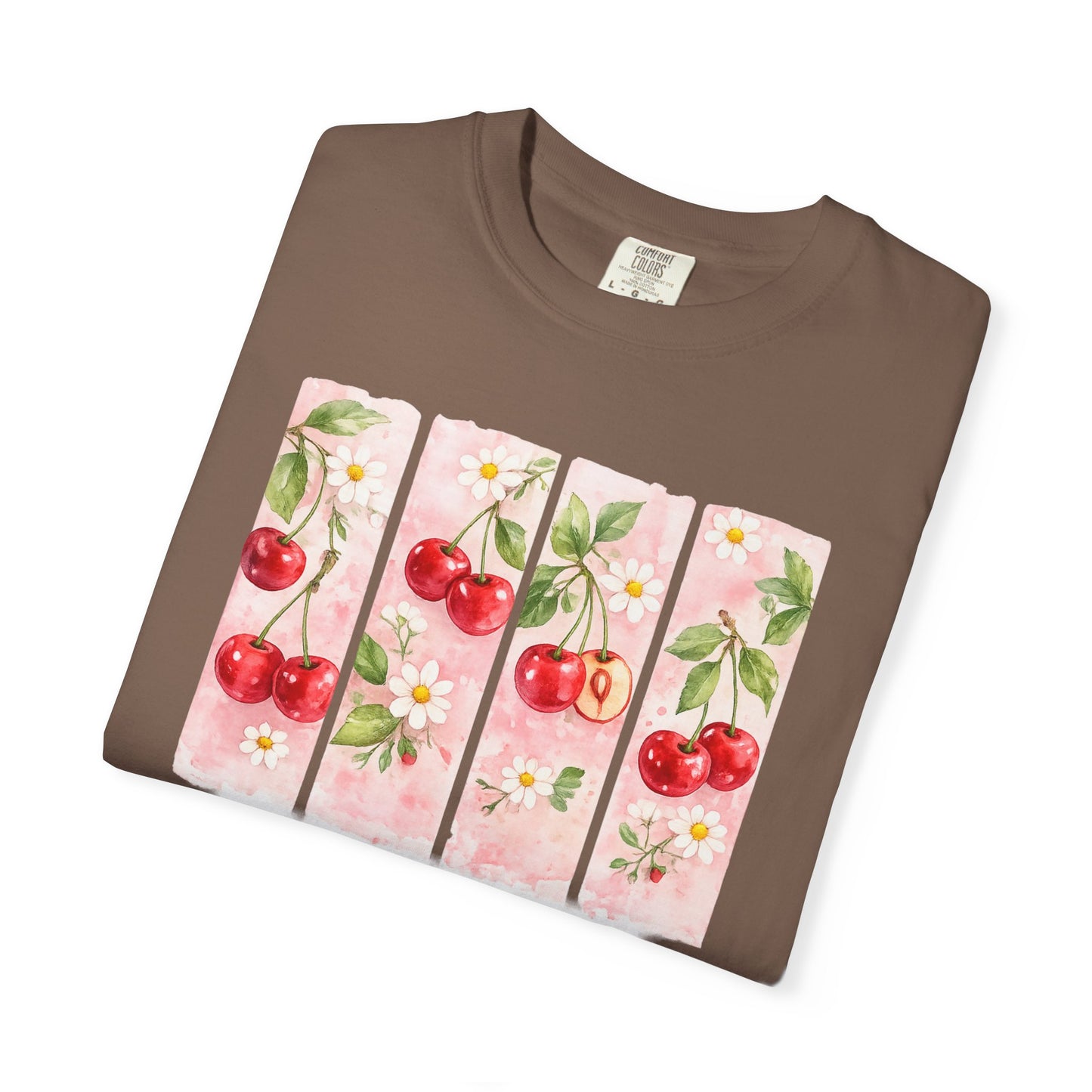 T-Shirt — "Taste & See His Goodness" Cherry Scripture Tee (Psalm 34:8)