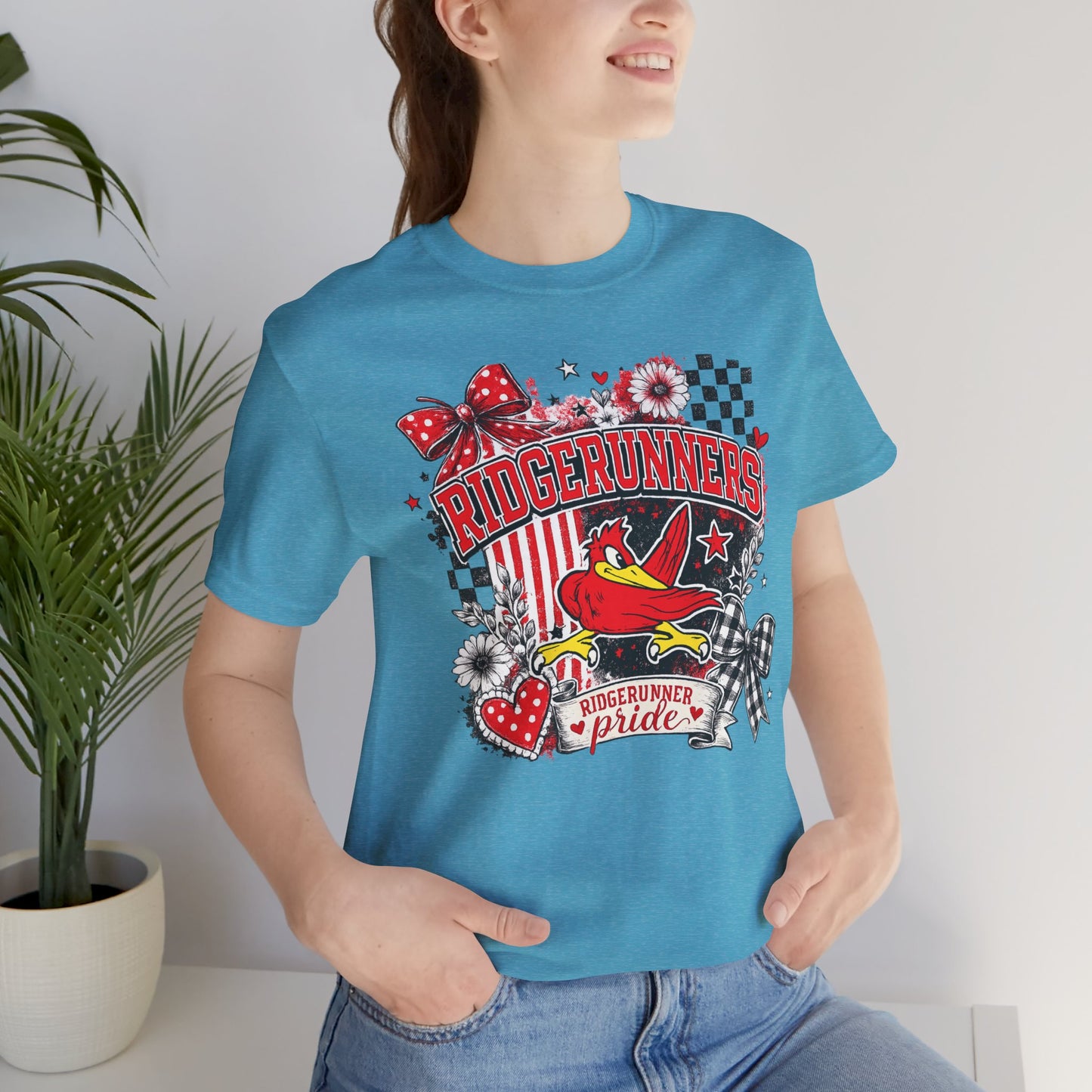 Ridgerunners Pride T-Shirt — School Mascot Red & Black Graphic Tee