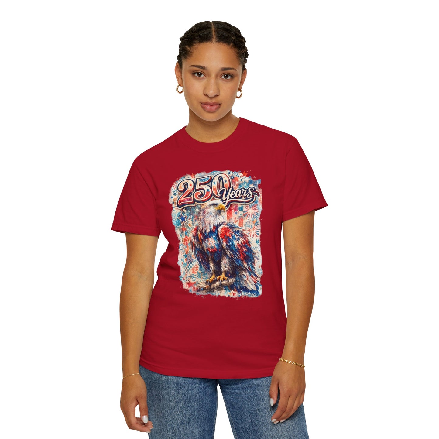 250 Years Eagle T-Shirt — Patriotic Anniversary Graphic Tee