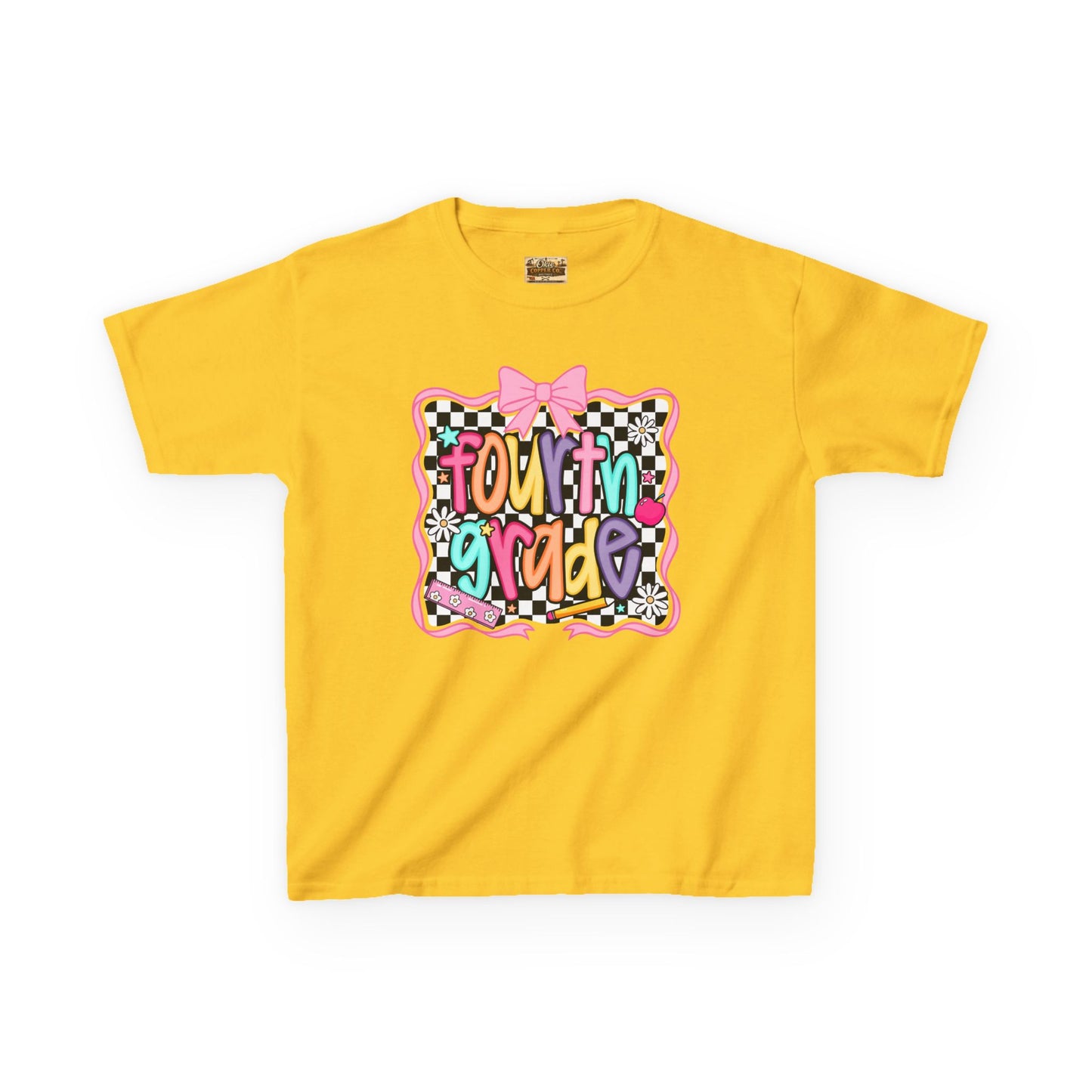 Fourth Grade Kids T‑Shirt – Colorful Back to School Design ("Fourth Grade")