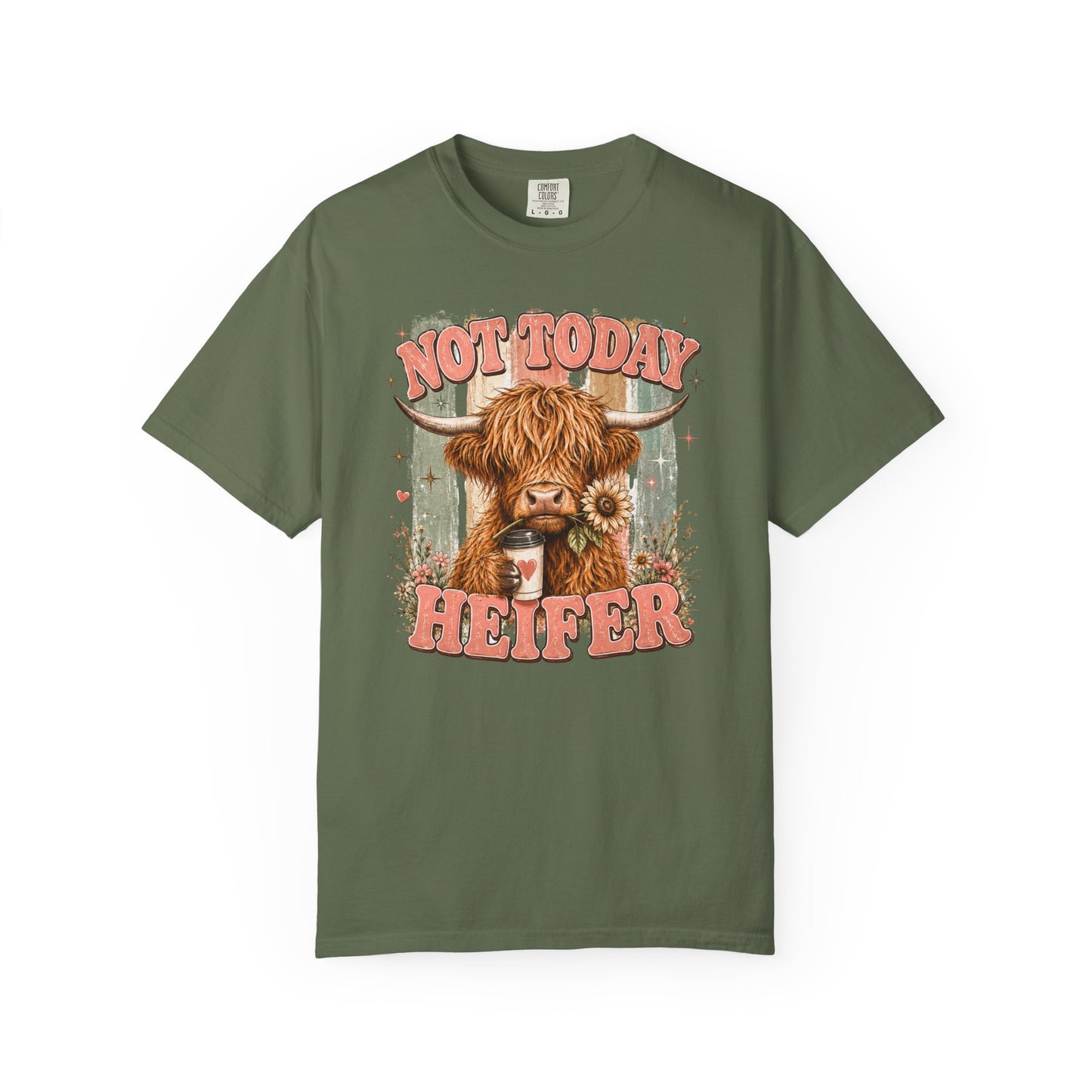 Not Today Heifer T-Shirt — Funny Highland Cow Graphic Tee