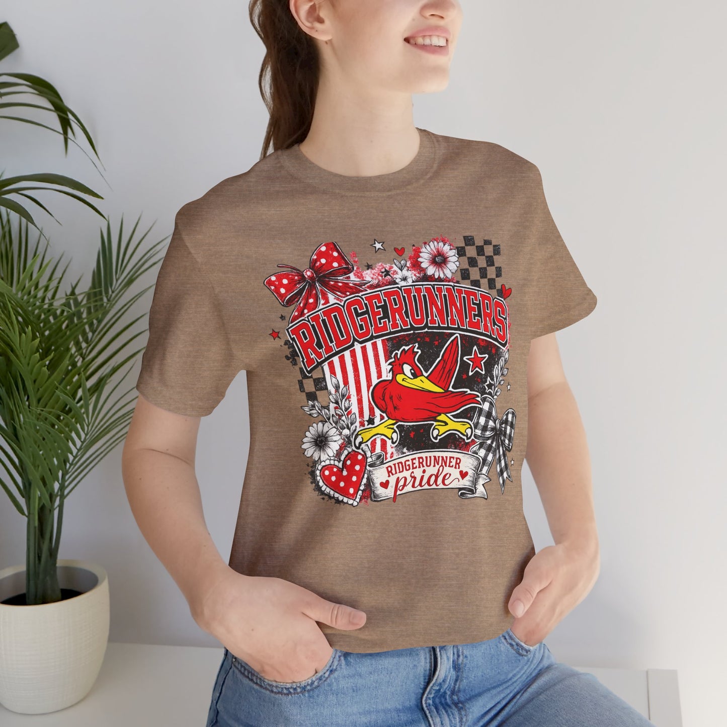 Ridgerunners Pride T-Shirt — School Mascot Red & Black Graphic Tee