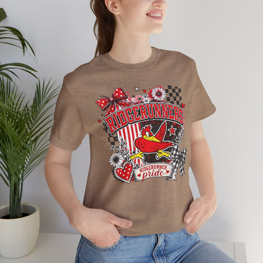 Ridgerunners Pride T-Shirt — School Mascot Red & Black Graphic Tee
