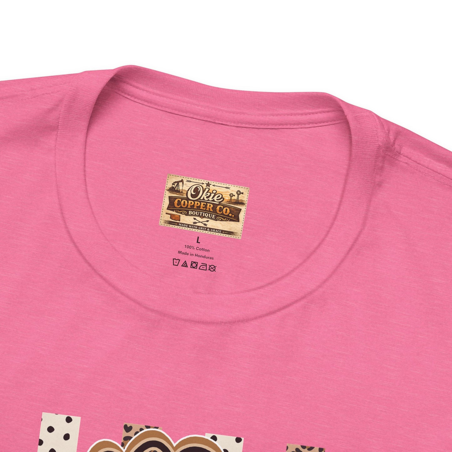 Counselor Tee — Retro Checkerboard & Leopard Print Graphic T-Shirt