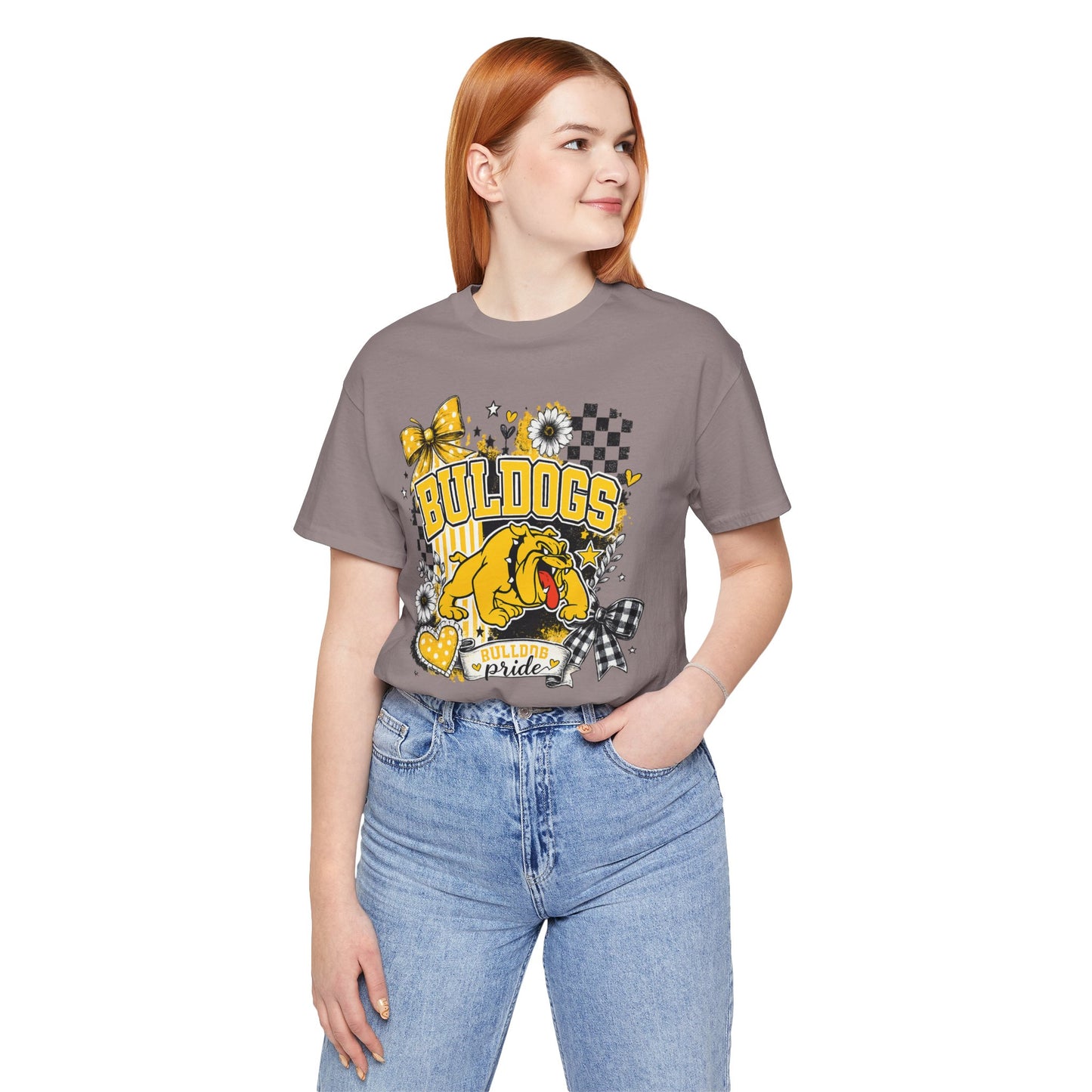 Bulldogs Pride T-Shirt – Yellow Mascot Graphic Tee