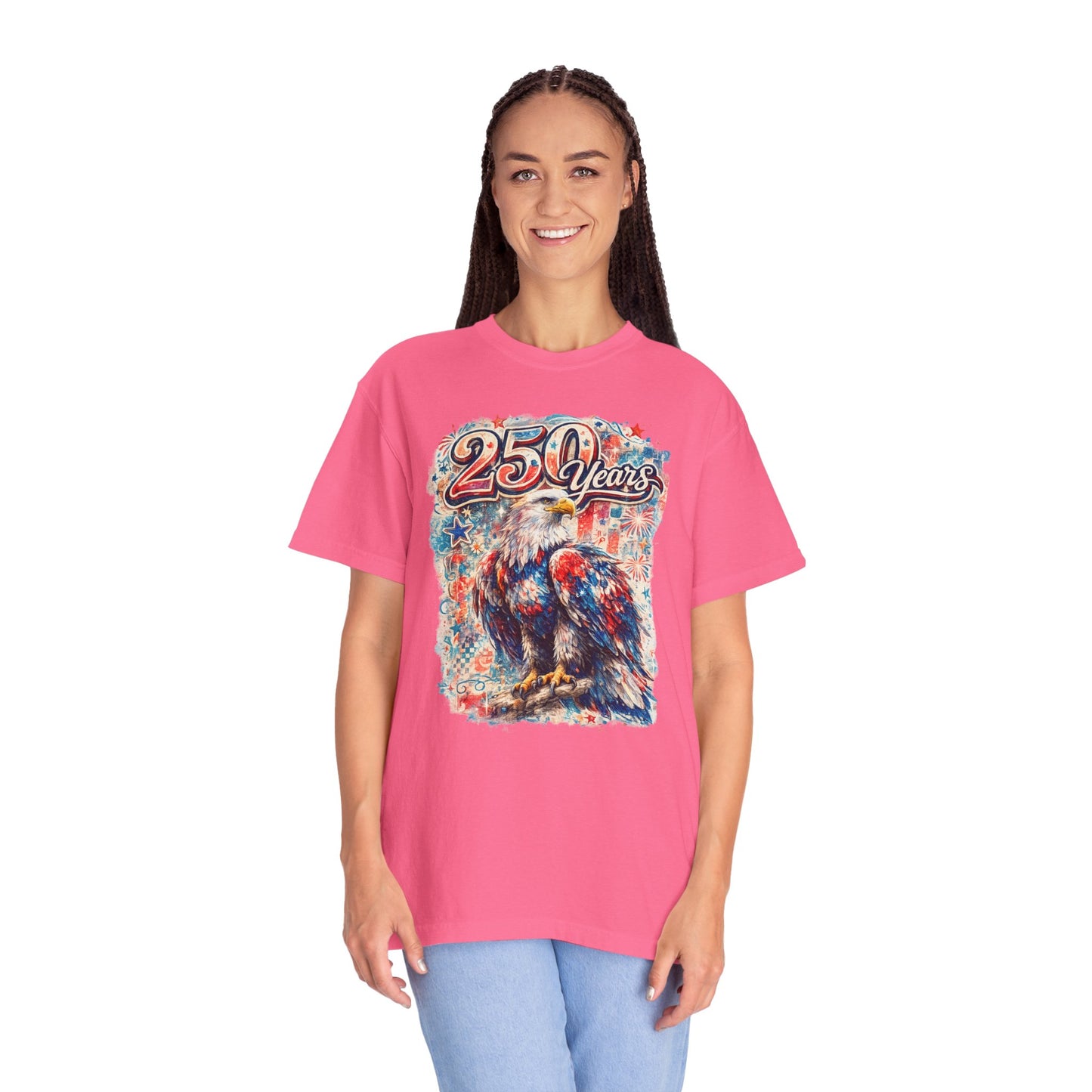 250 Years Eagle T-Shirt — Patriotic Anniversary Graphic Tee