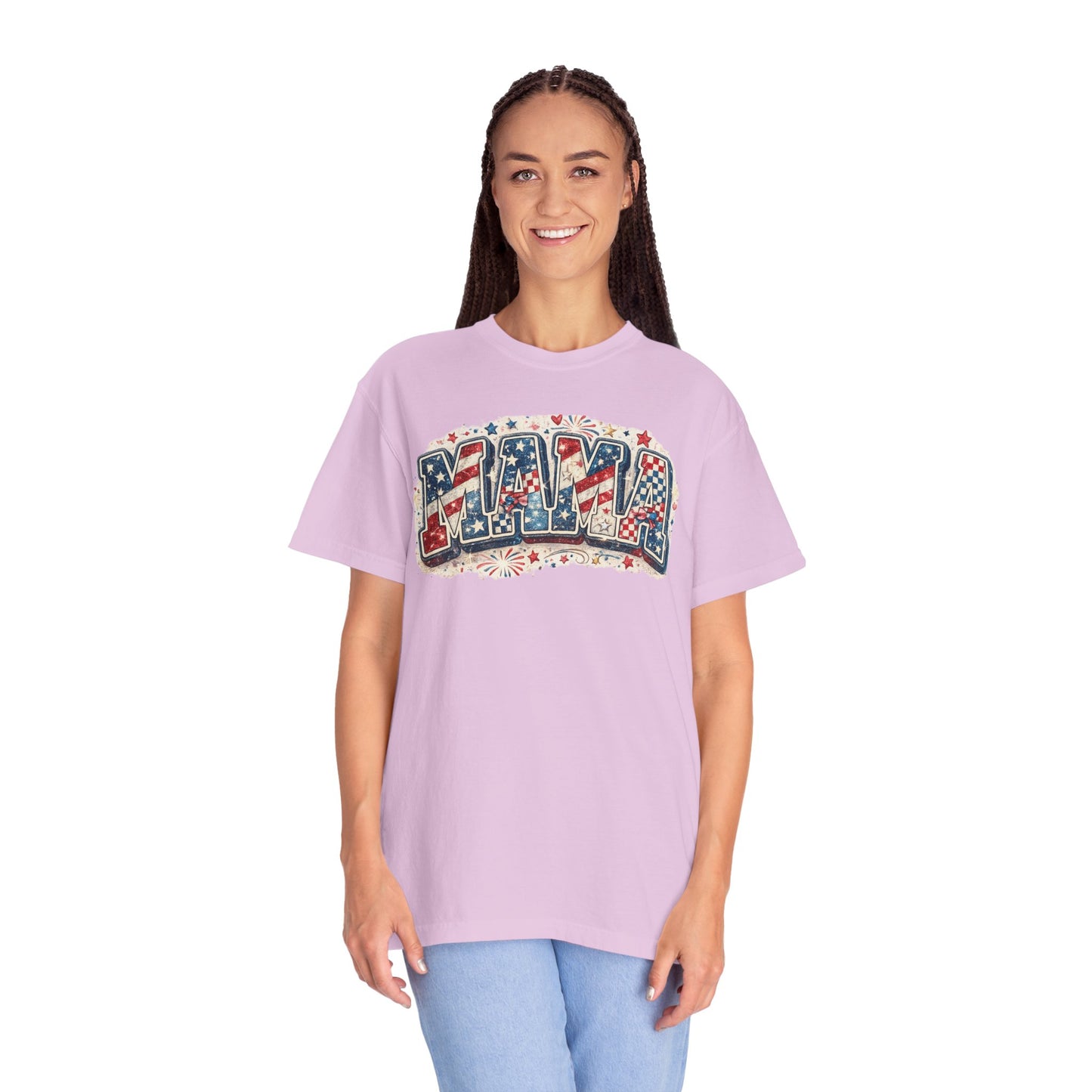 Mama Patriotic T-Shirt — Red White Blue Americana Graphic Tee