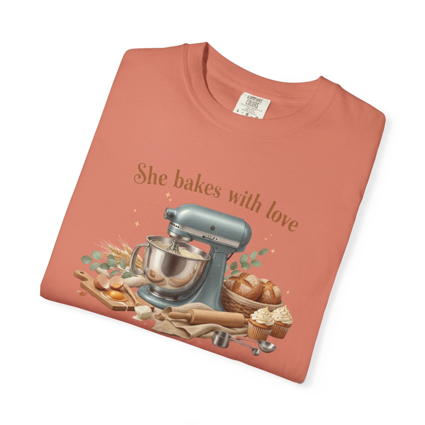 Baker’s Grace T-Shirt – "She bakes with love and serves with grace" Kitchen Tee