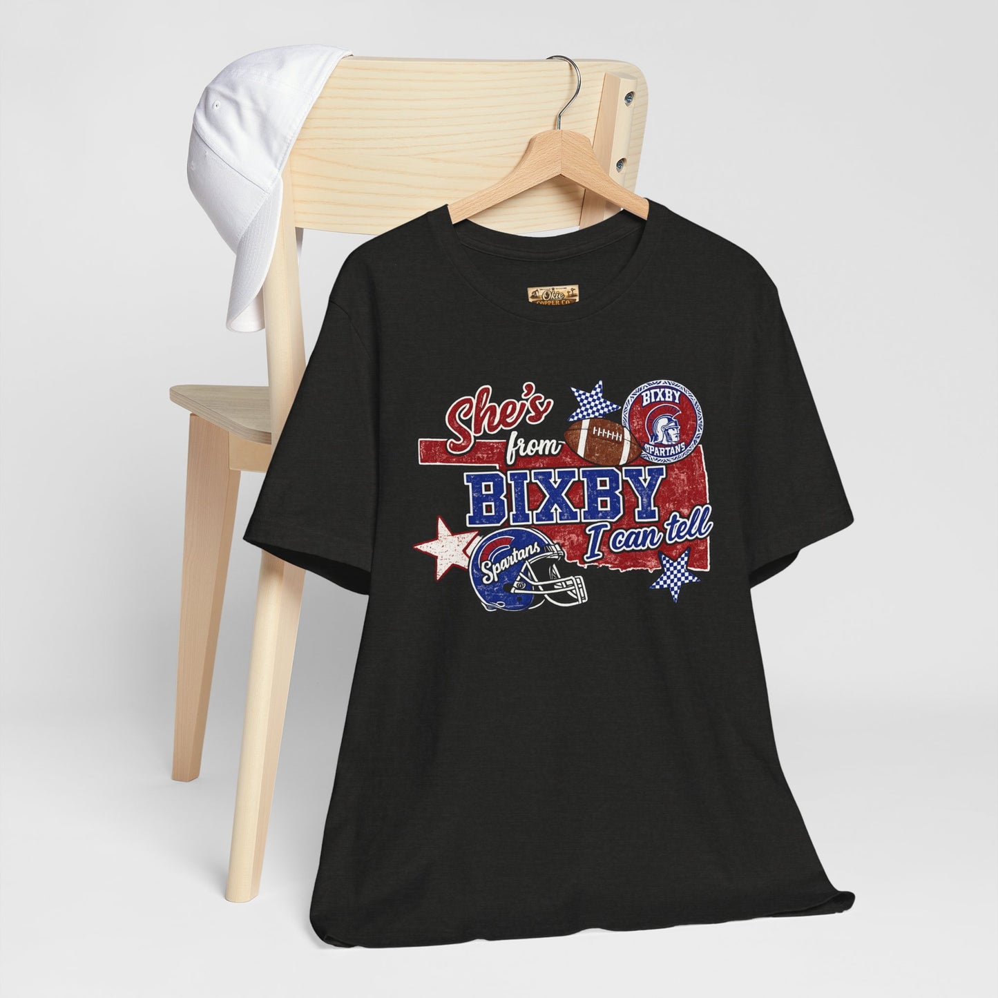 Bixby Football Tee — "She’s from Bixby I can tell" Vintage Team Shirt
