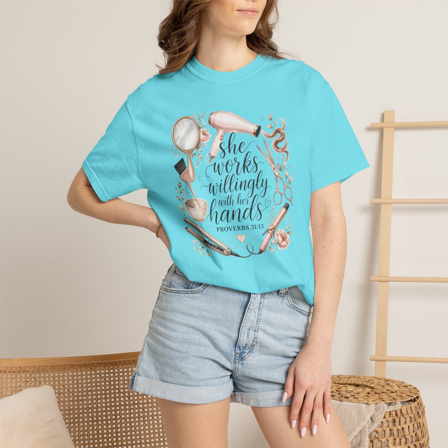 She Works Willingly with Her Hands – Women’s Baking T-Shirt