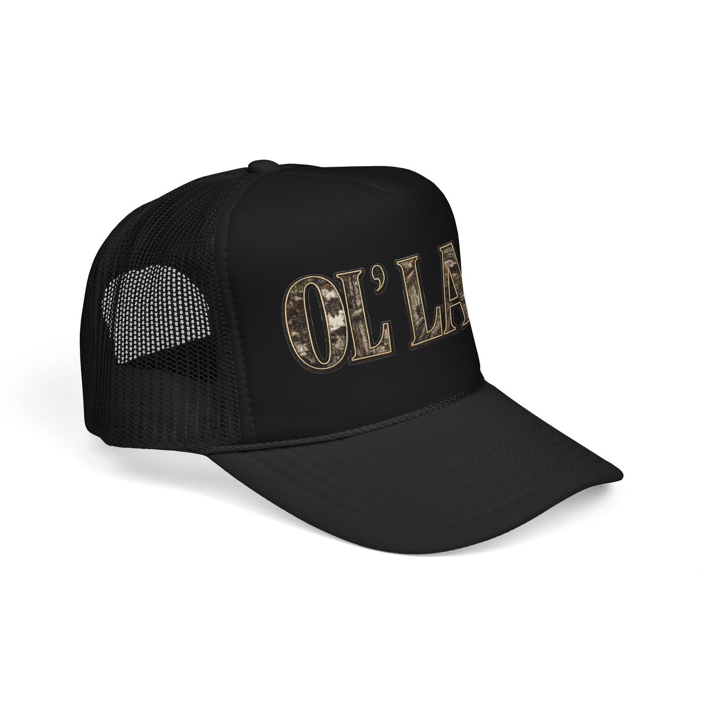 Ol' Lady Trucker Hat — Vintage Rustic Foam Cap for Country Style
