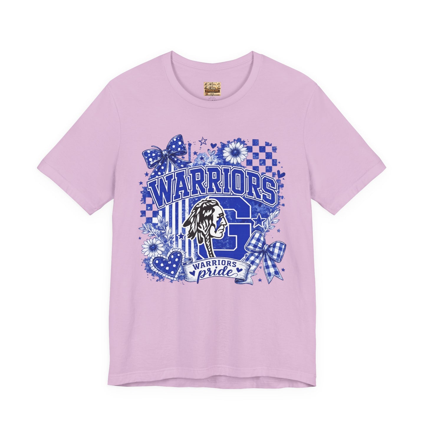 Warriors Pride Graphic Tee — School Spirit Warrior Mascot T-Shirt