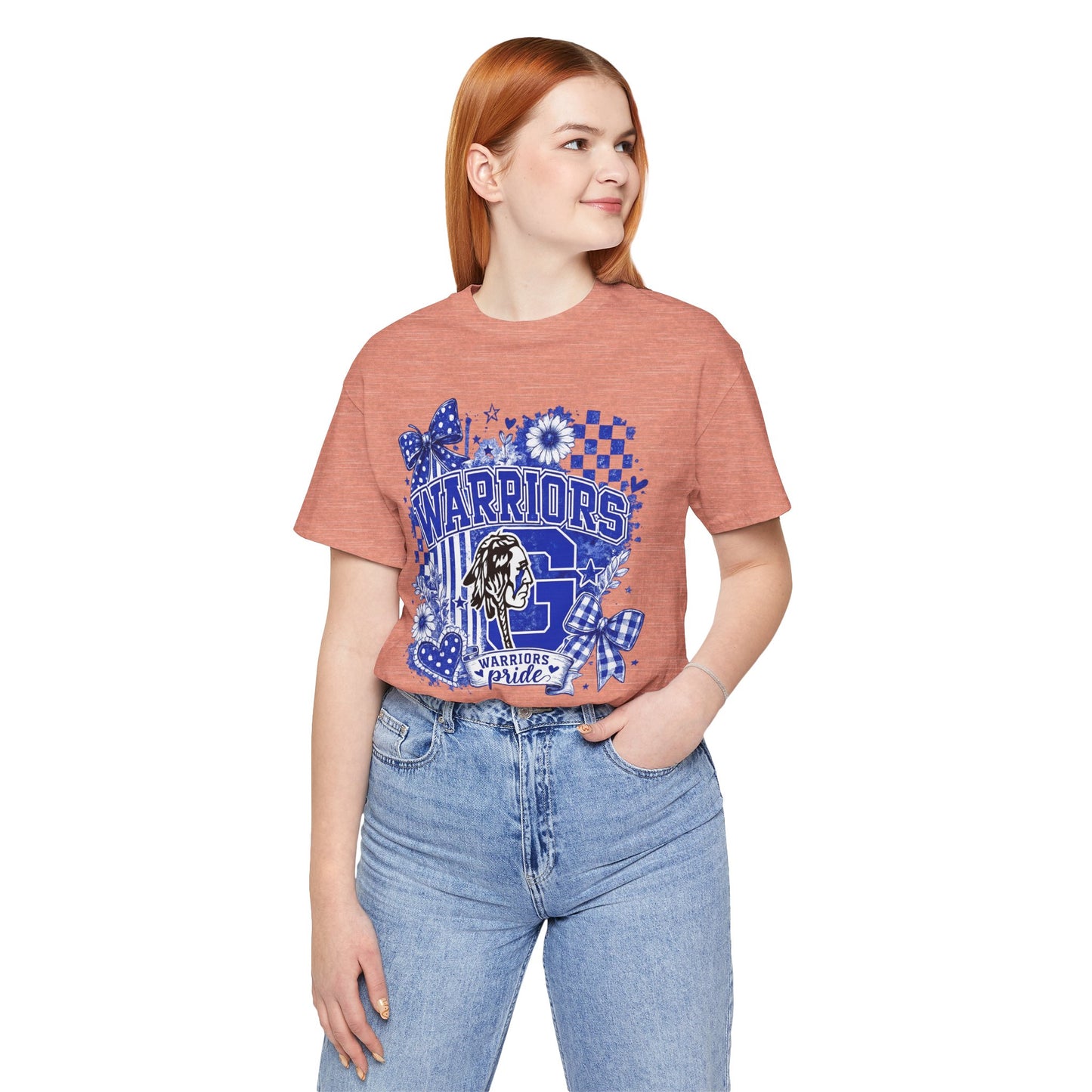 Warriors Pride Graphic Tee — School Spirit Warrior Mascot T-Shirt