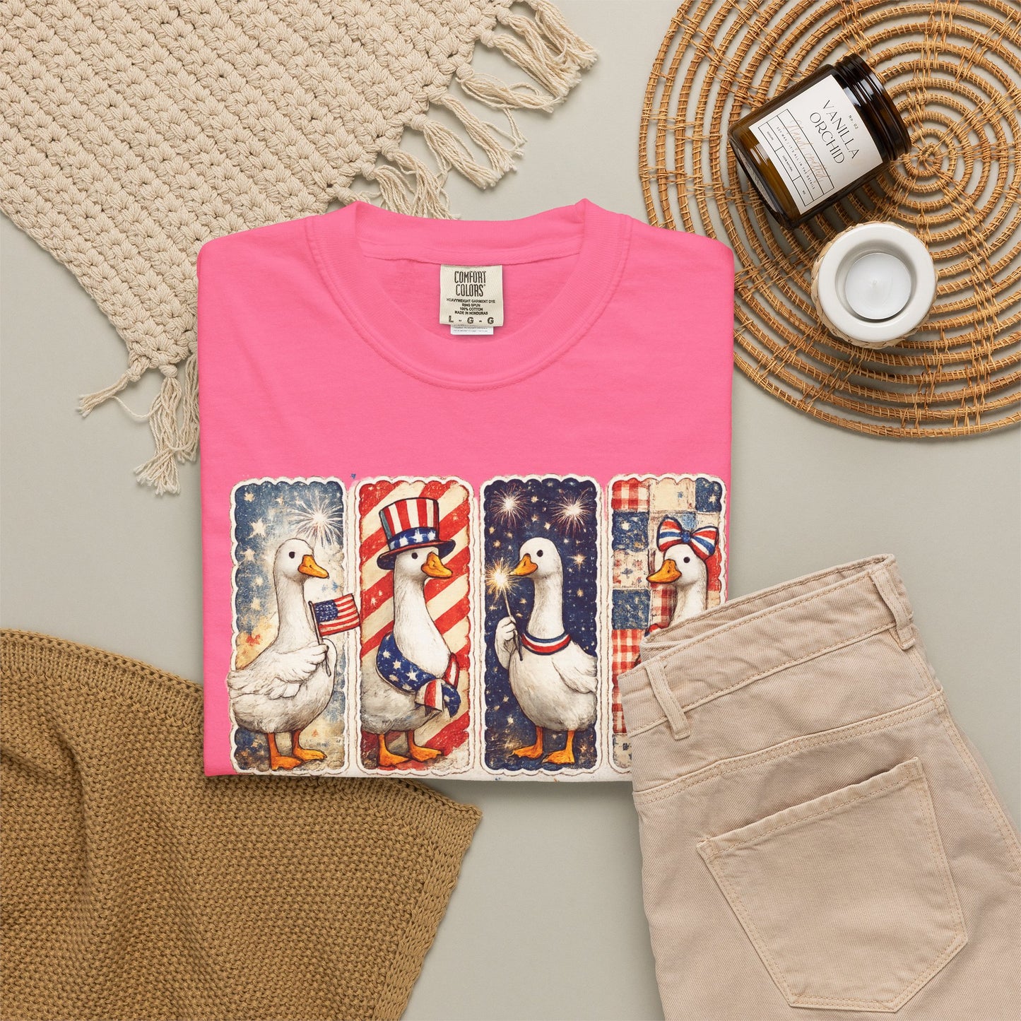 Patriotic Goose T-Shirt — "Just a patriotic goose" Americana Tee
