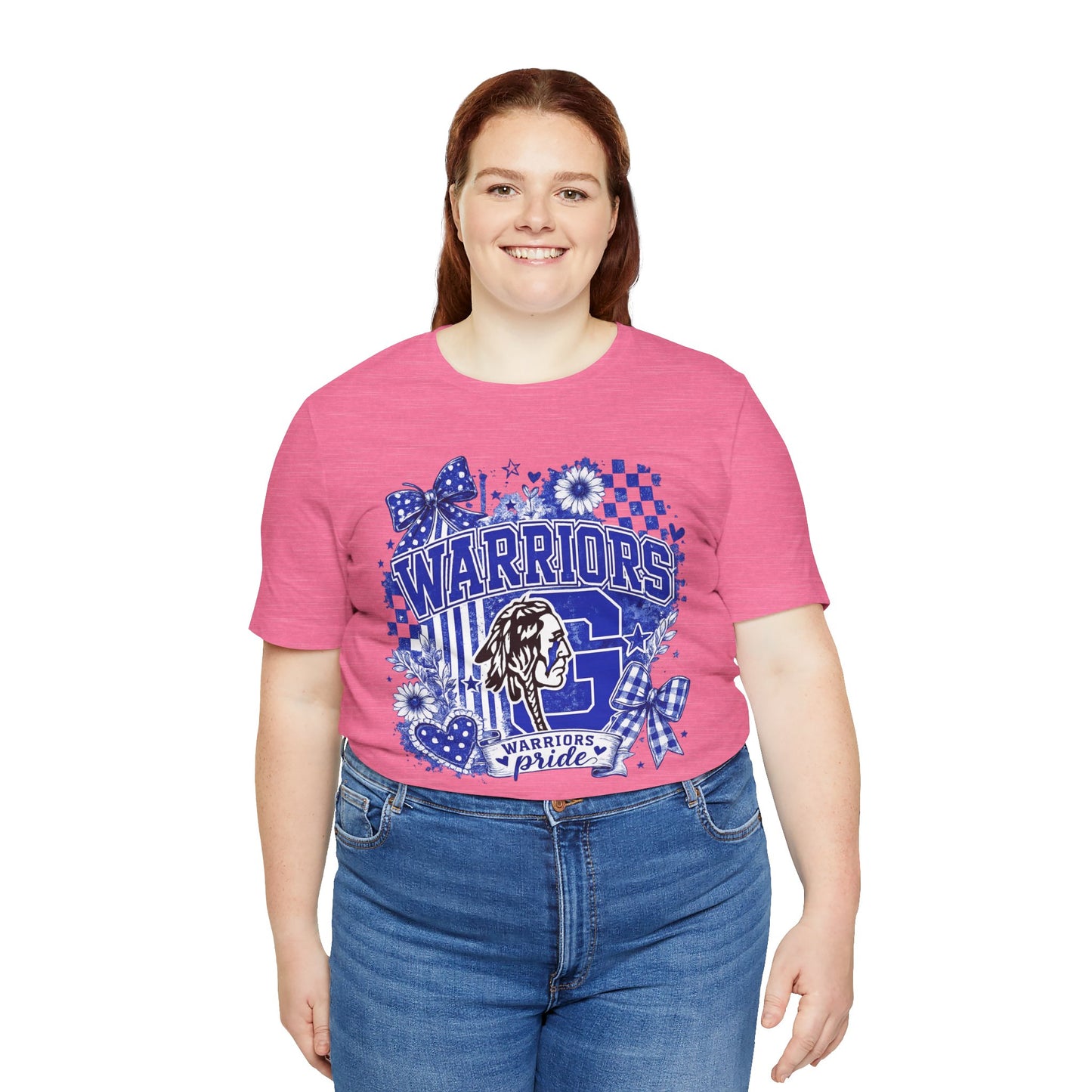 Warriors Pride Graphic Tee — School Spirit Warrior Mascot T-Shirt