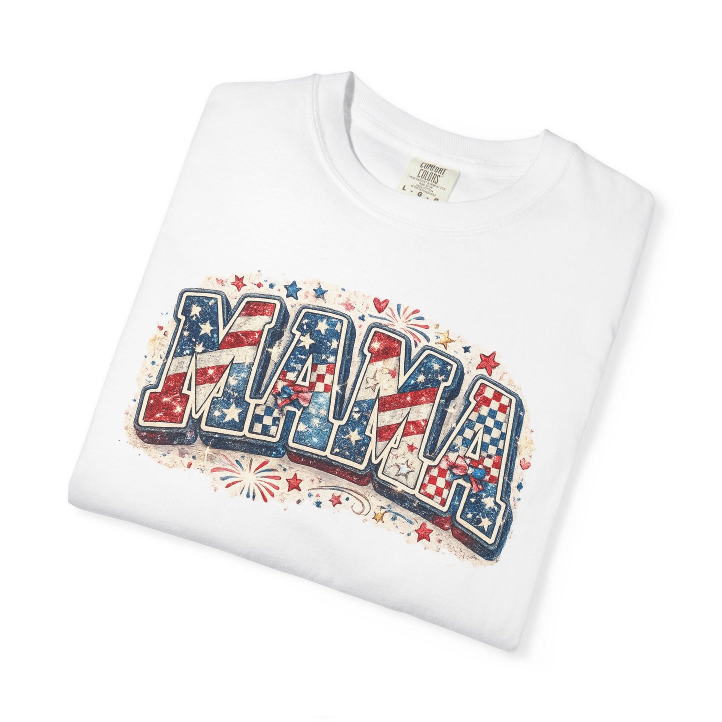 Mama Patriotic T-Shirt — Red White Blue Americana Graphic Tee